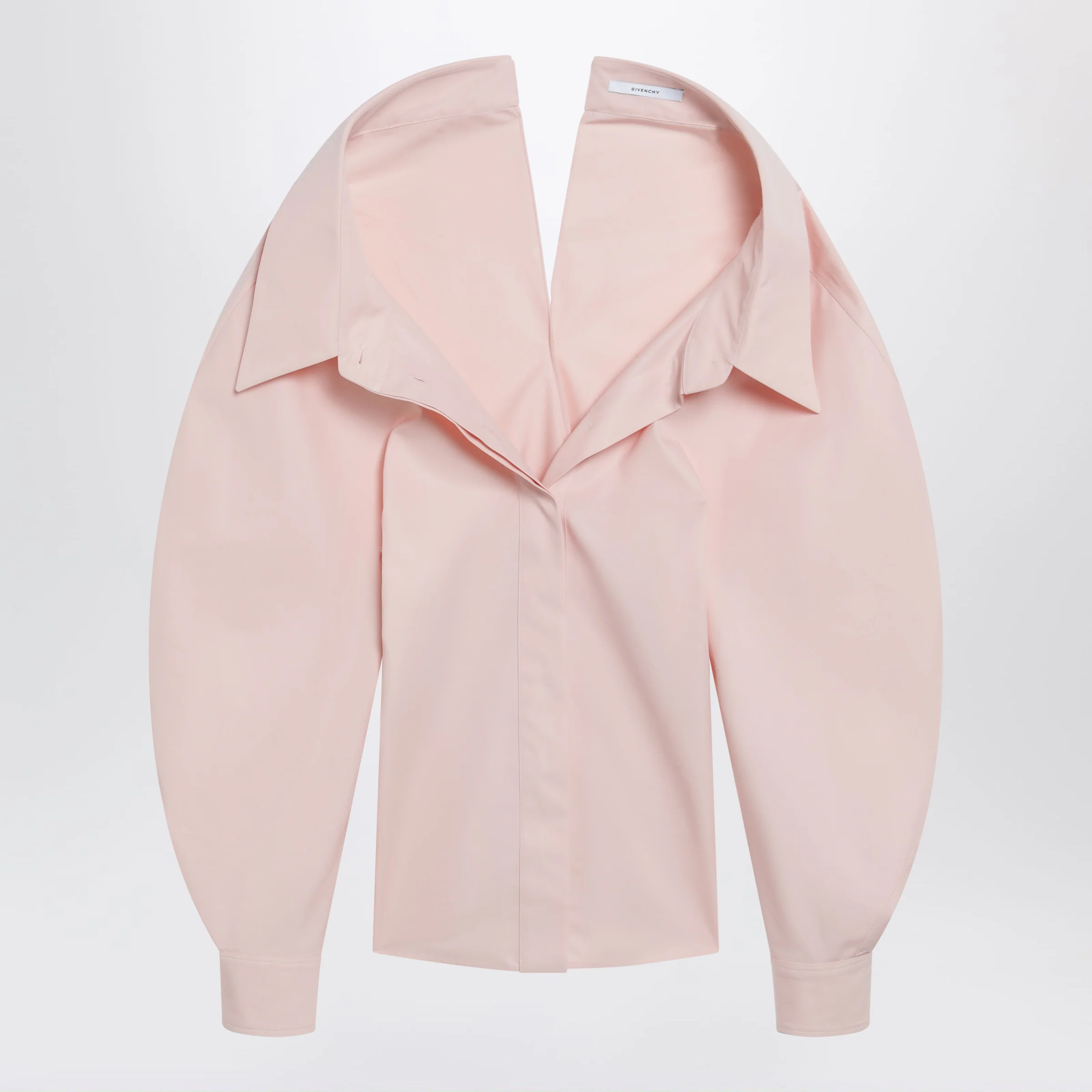 Givenchy Pink cut-out poplin shirt