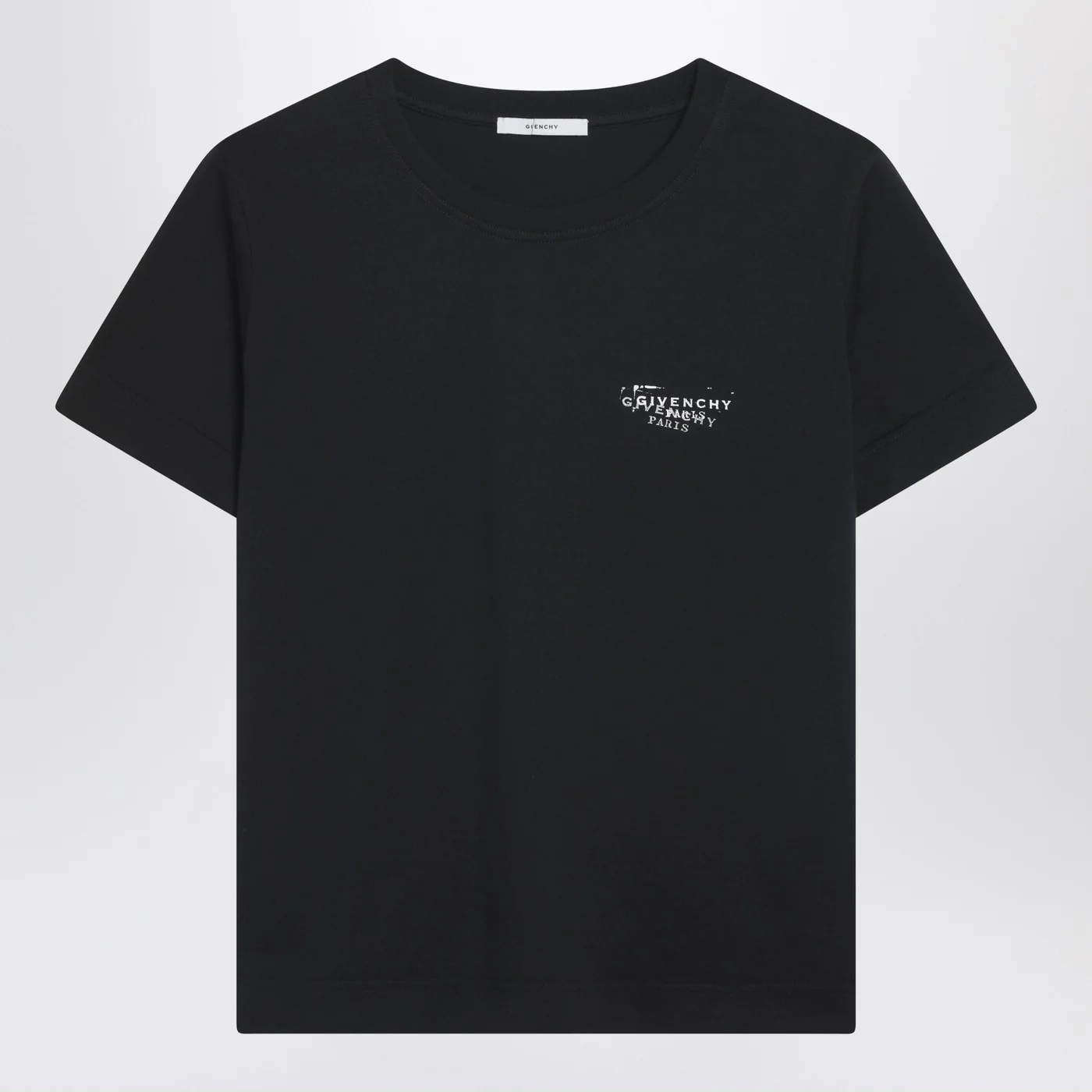 Black T-shirt with Givenchy Stamp print