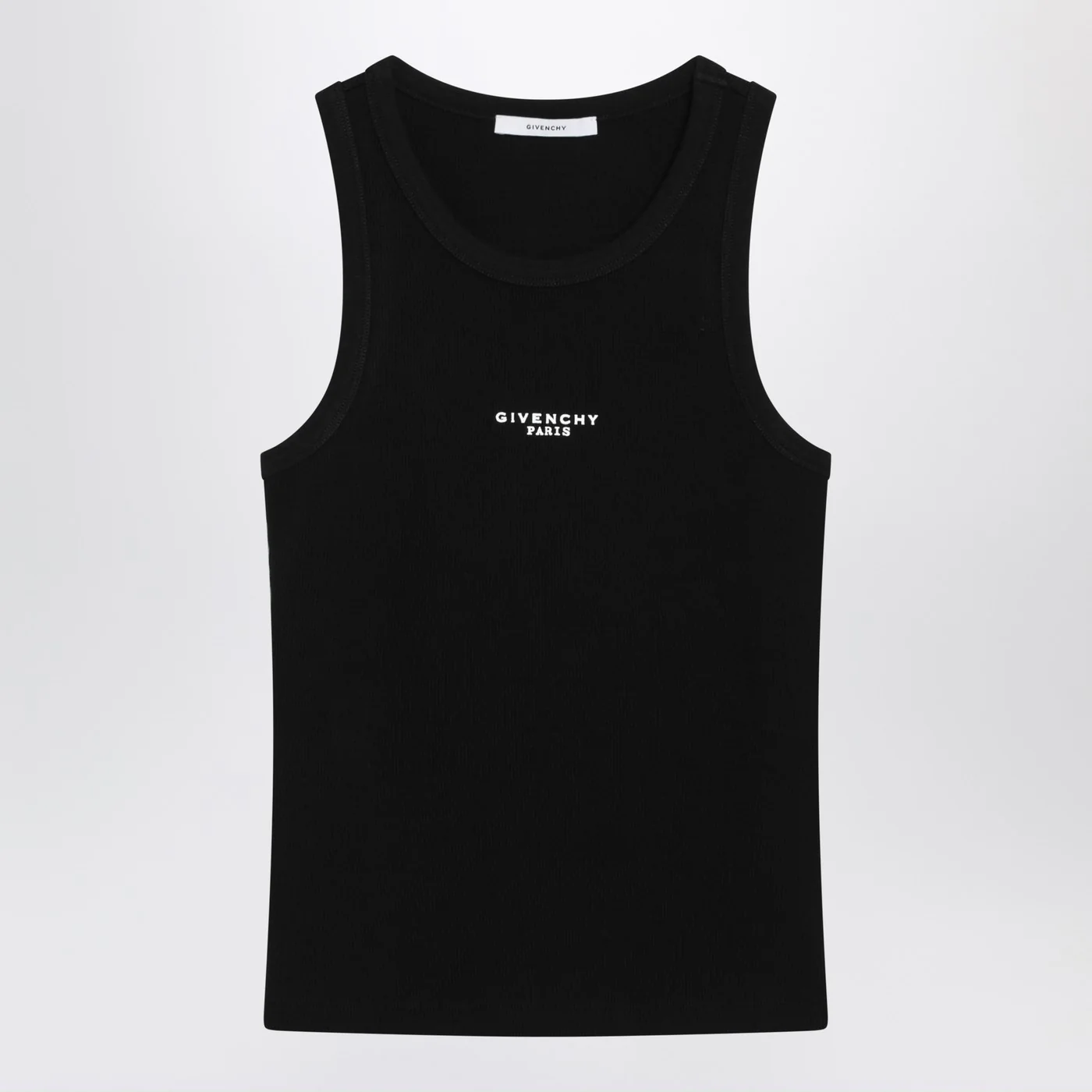 Givenchy Black slim-cut tank top with logo