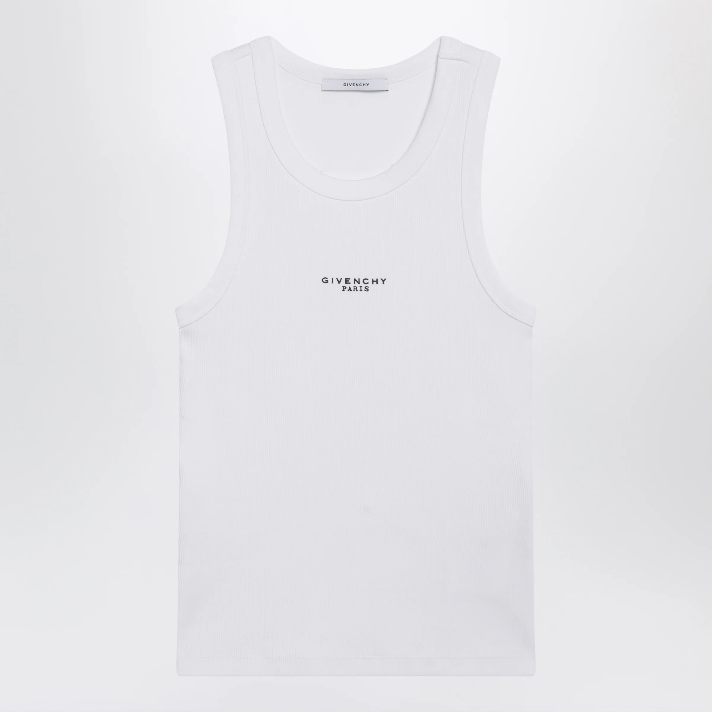 Givenchy White slim-fit tank top with logo