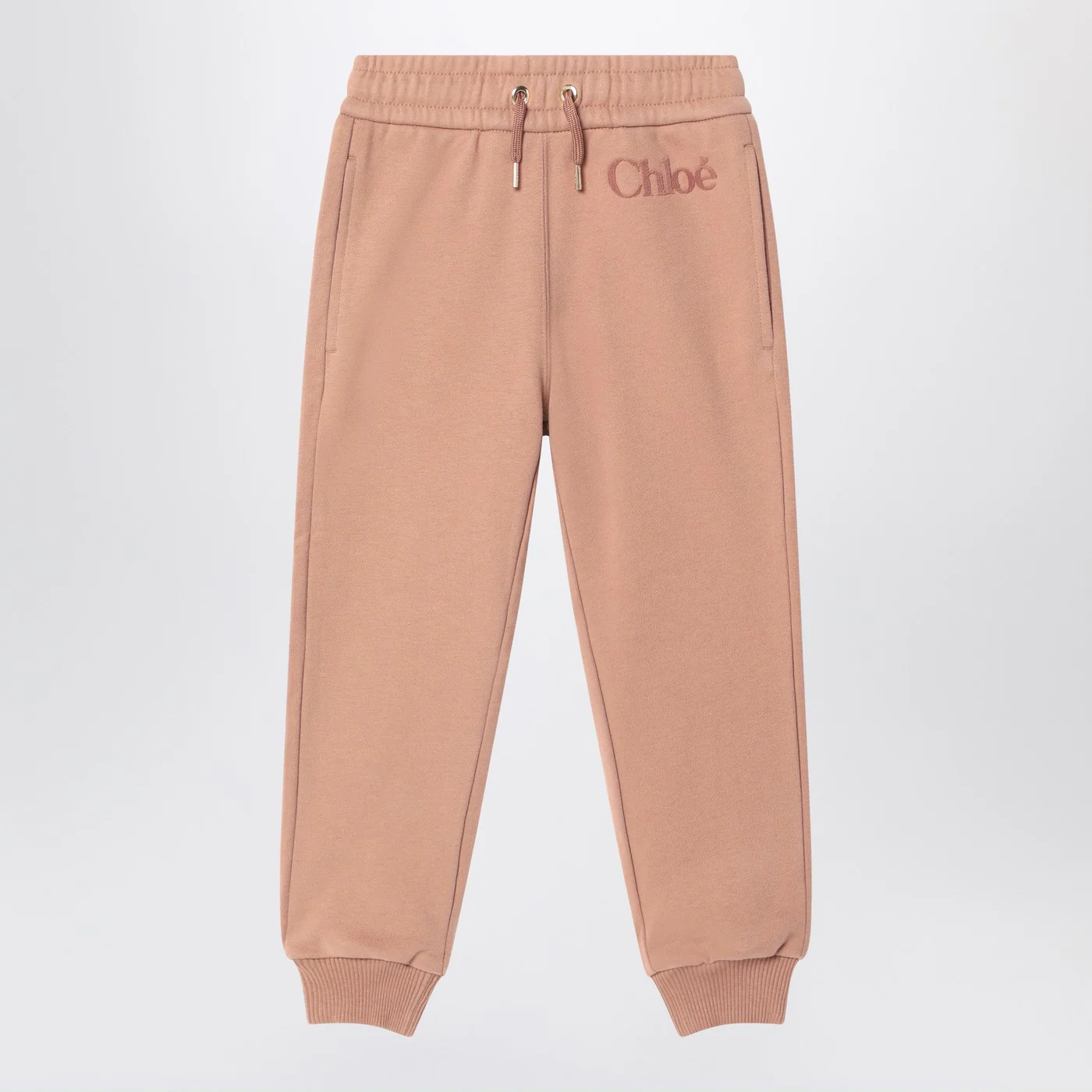 Chloé Antique pink joggers with logo