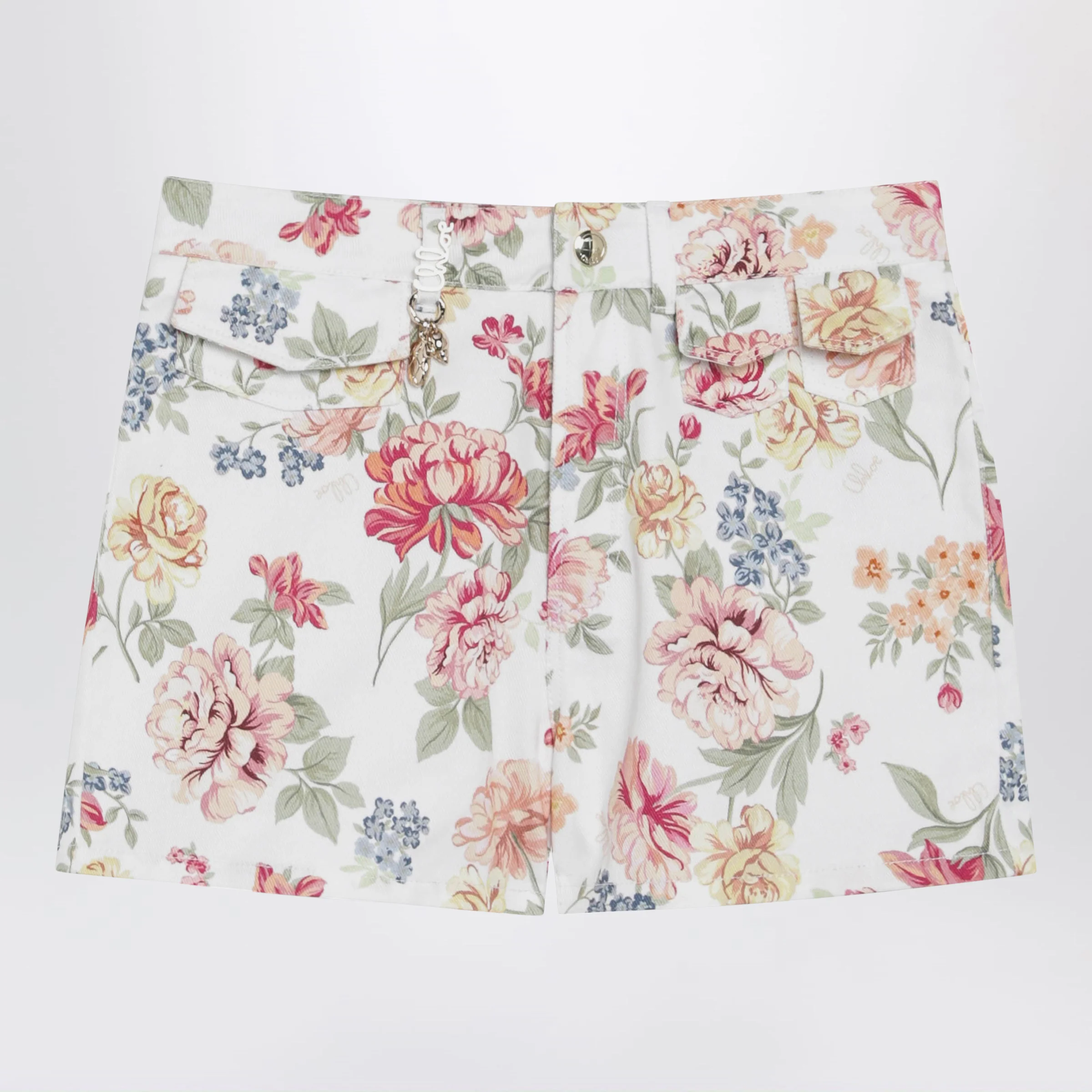 Chloé Cotton floral print shorts