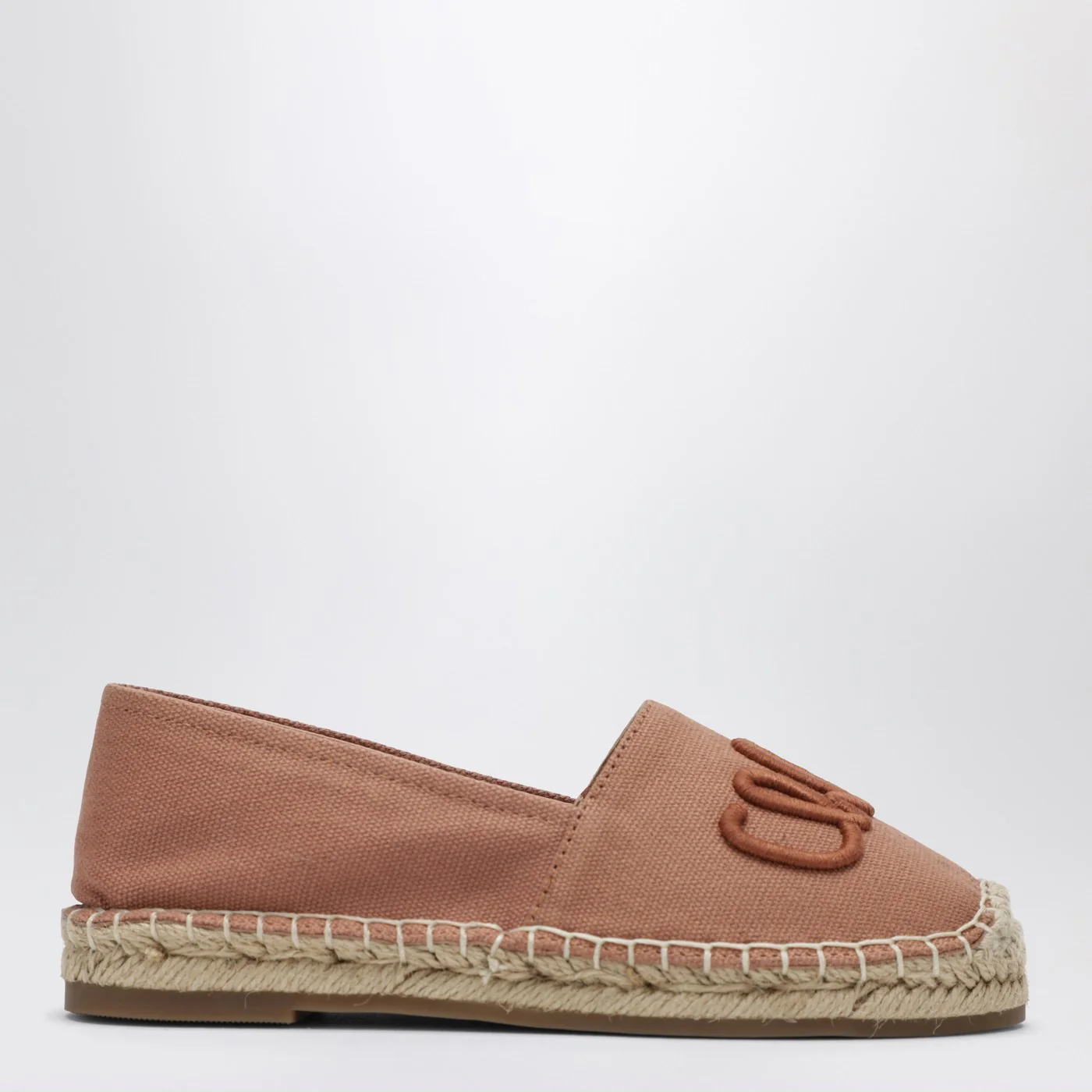 Chloé Pink espadrilles with logo embroidery