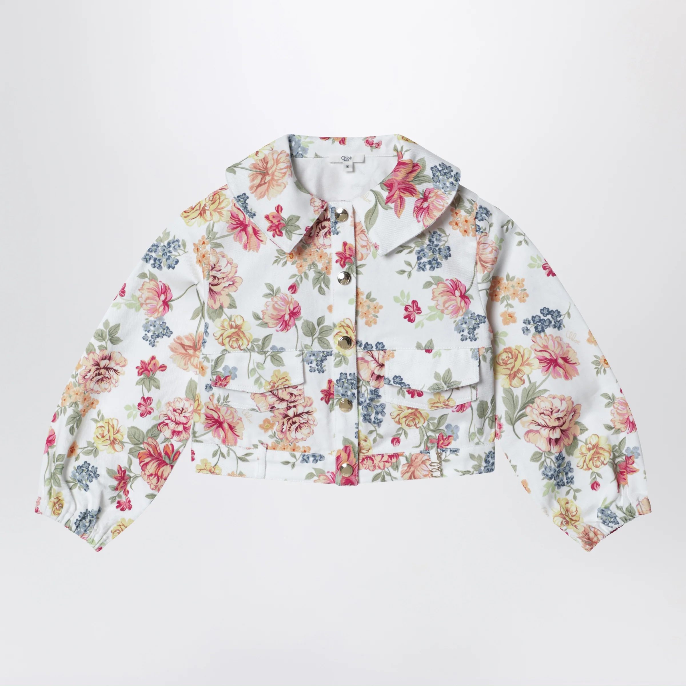 Chloé Floral-pattern cotton jacket