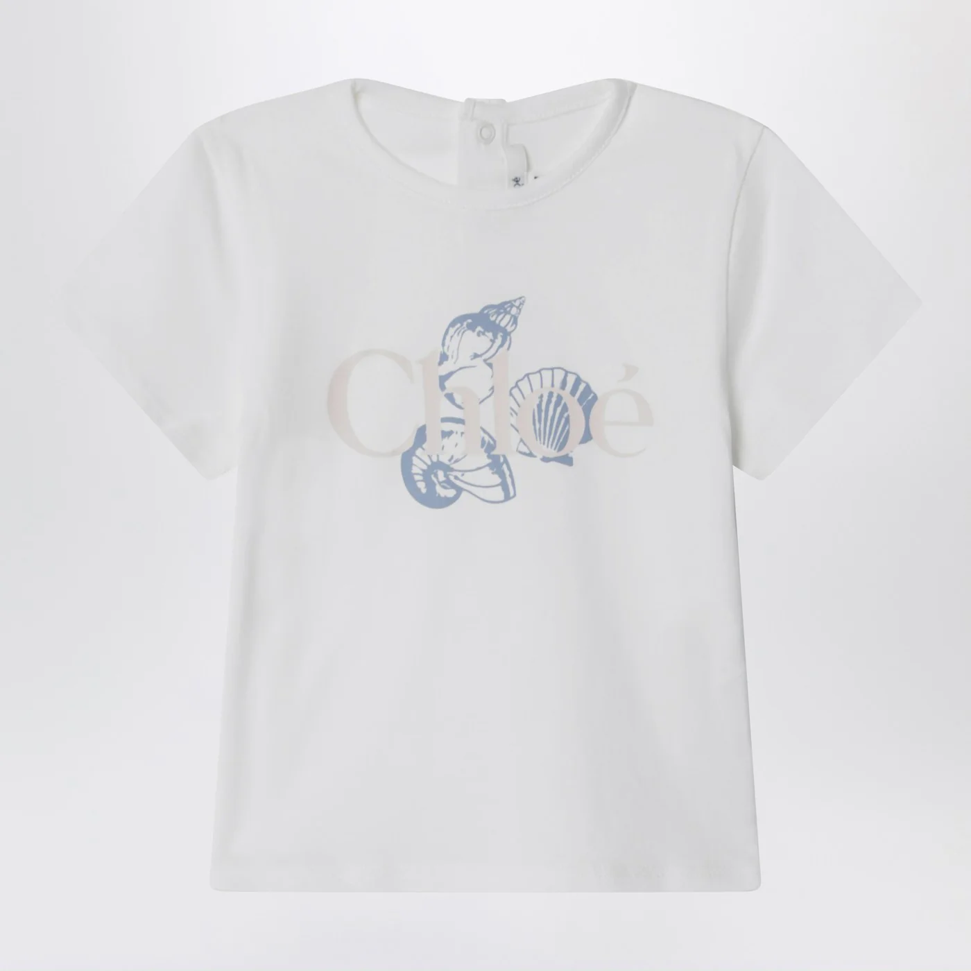 Chloé White T-shirt with logo print