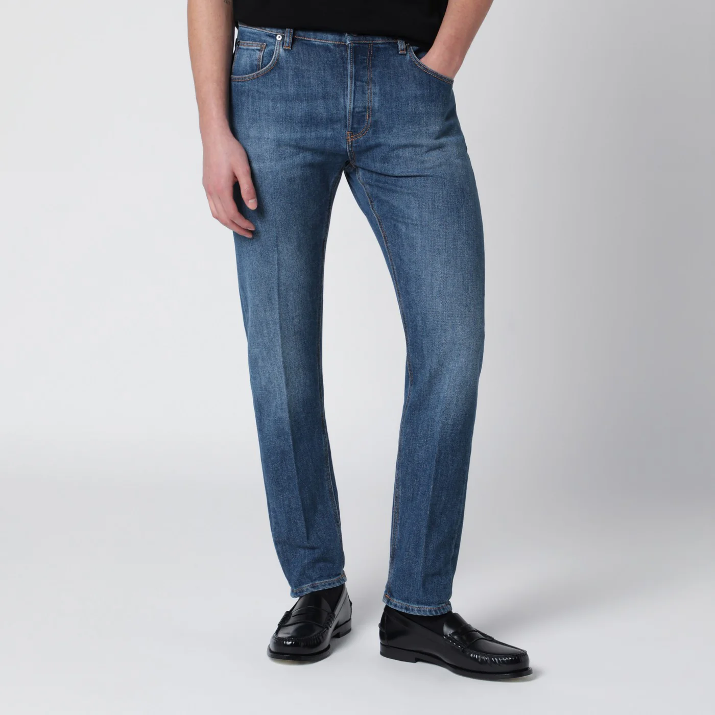 PT Torino Denim Medium blue slim jeans