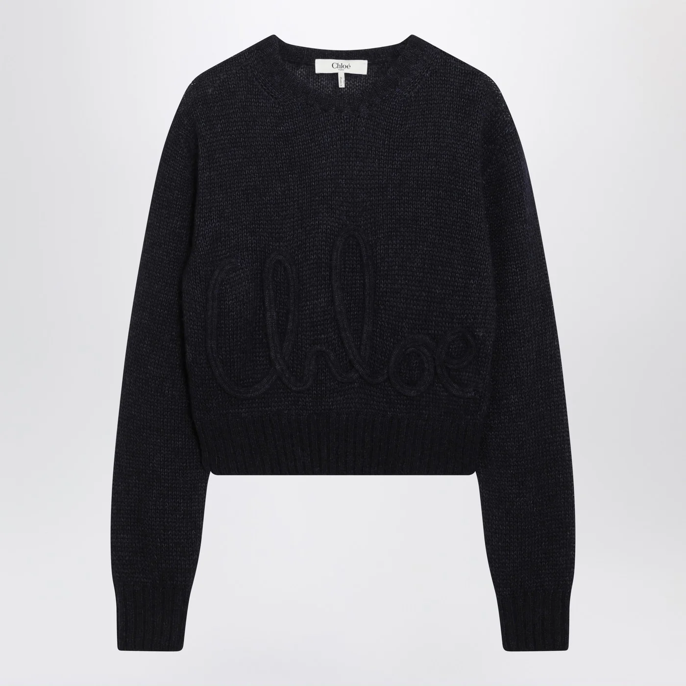 Chloé Navy blue alpaca-blend sweater