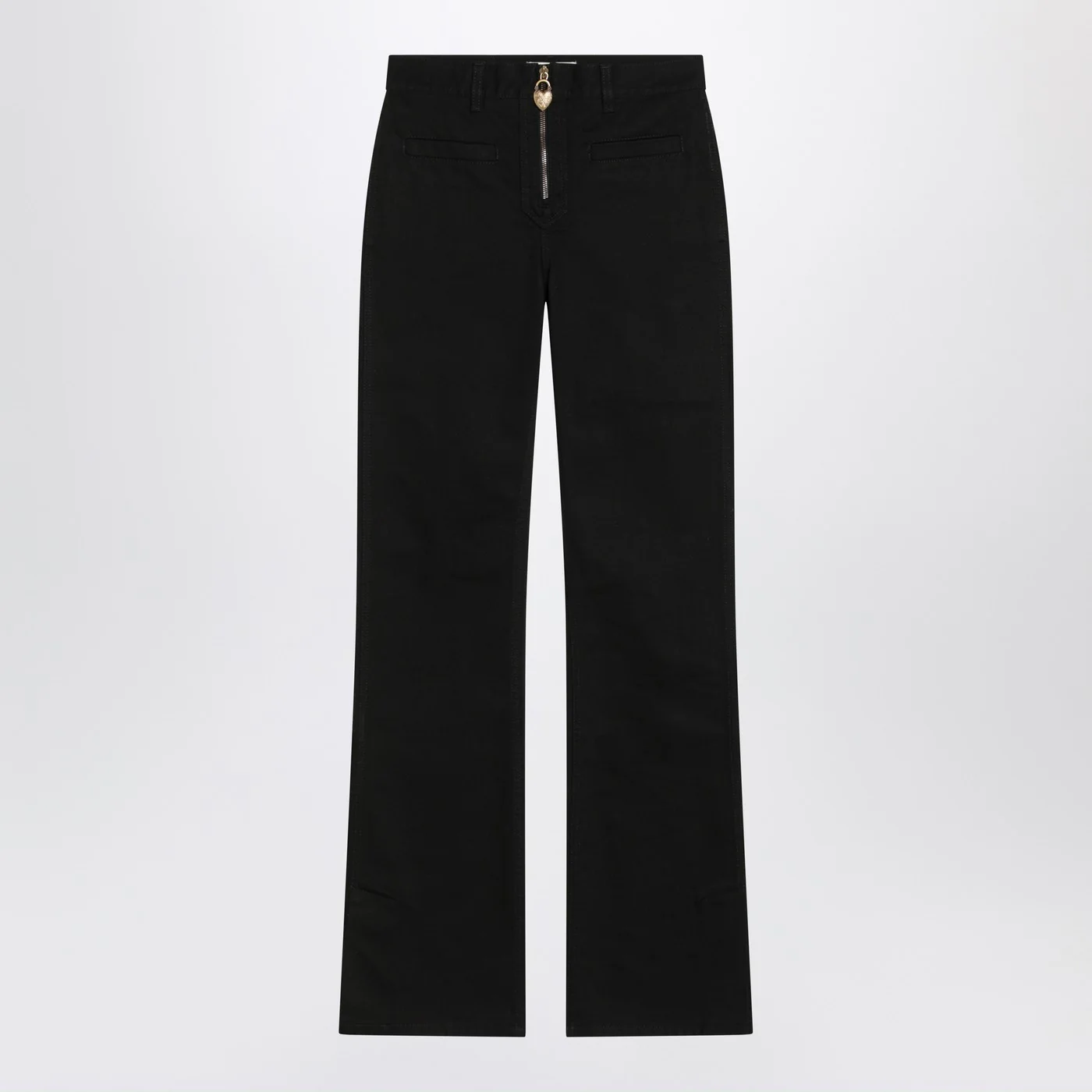 Chloé Black slim jeans with charm zip