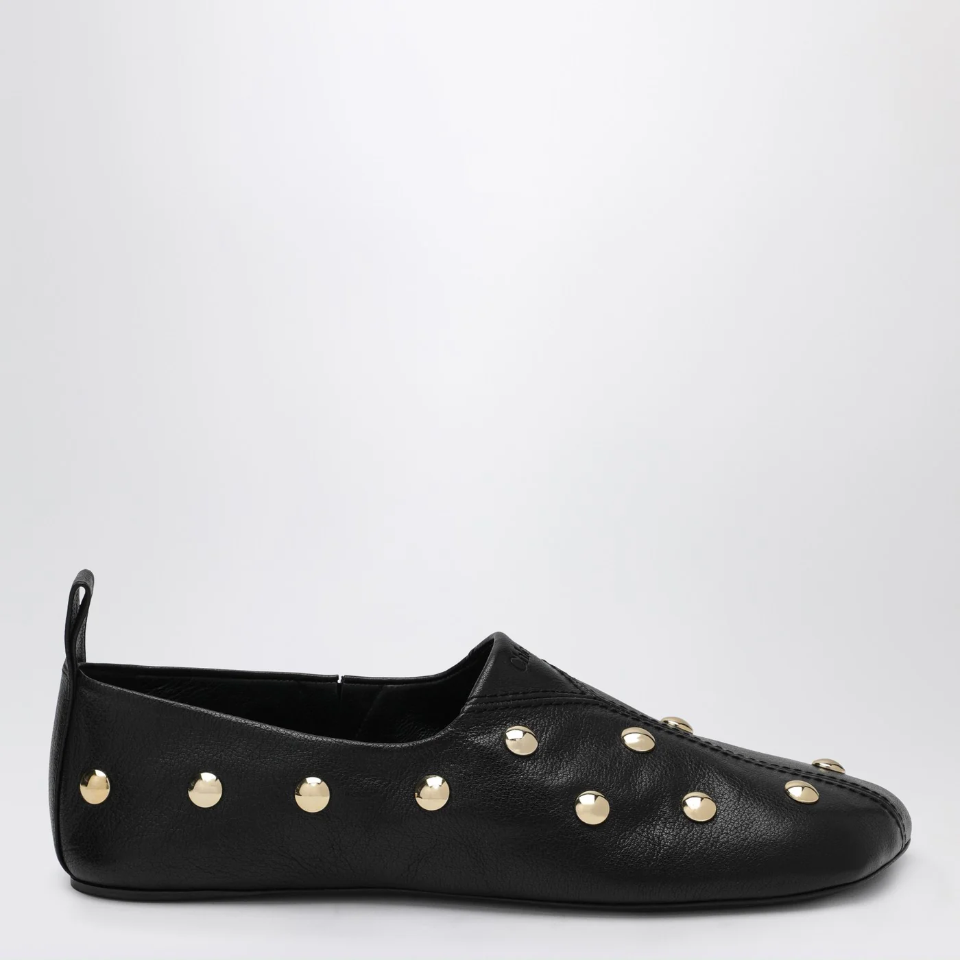 Chloé Black Rita ballerinas in studded leather