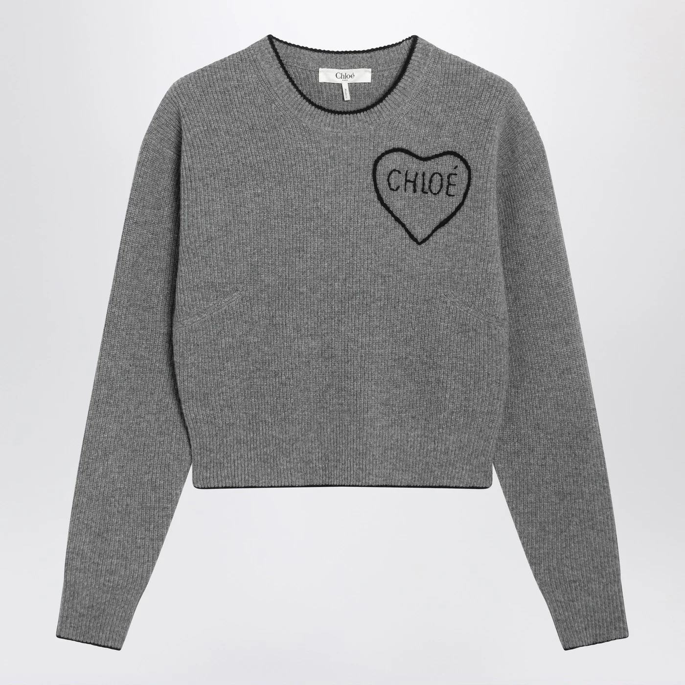 Chloé Gray wool and cashmere sweater