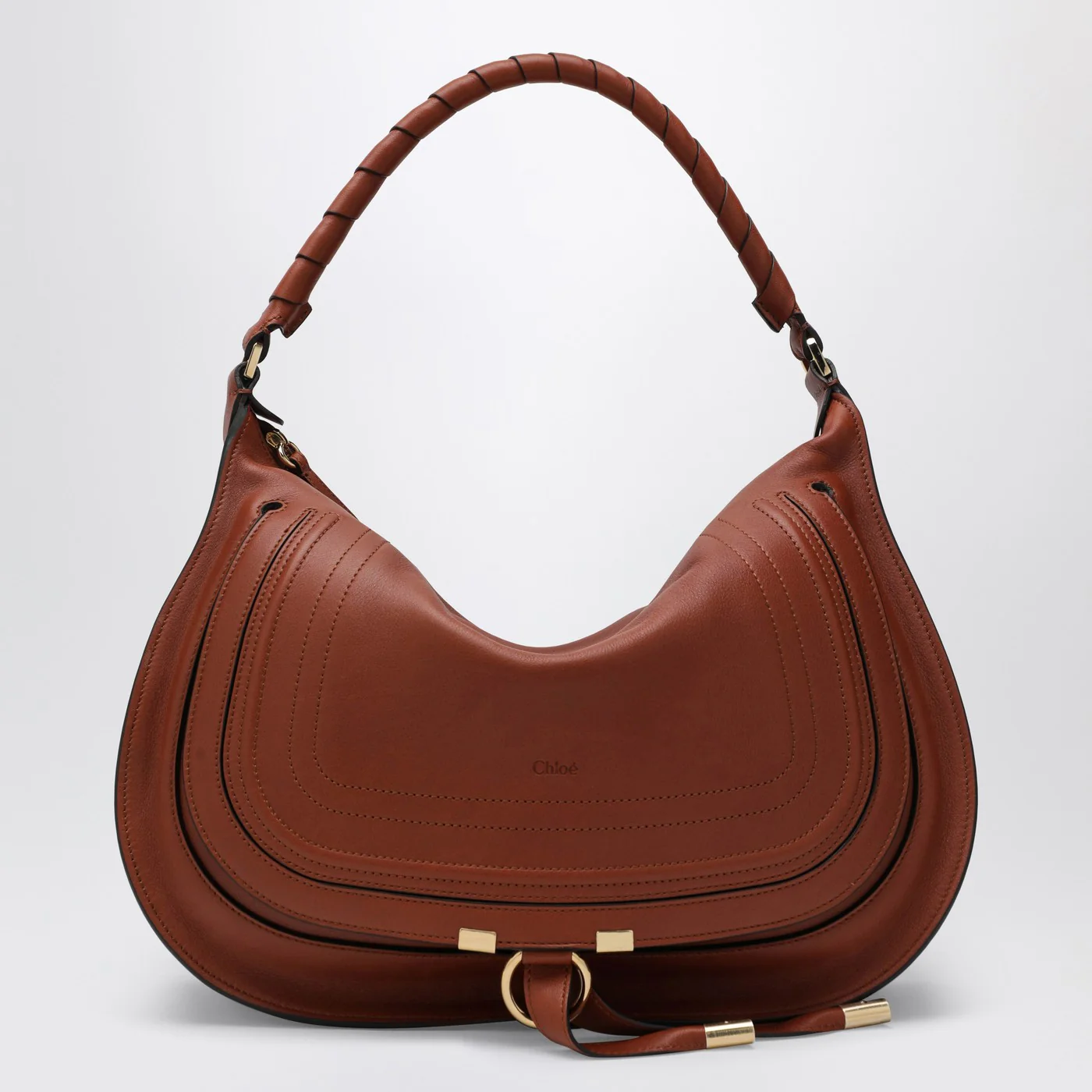 Chloé Brown leather Marcie shoulder bag