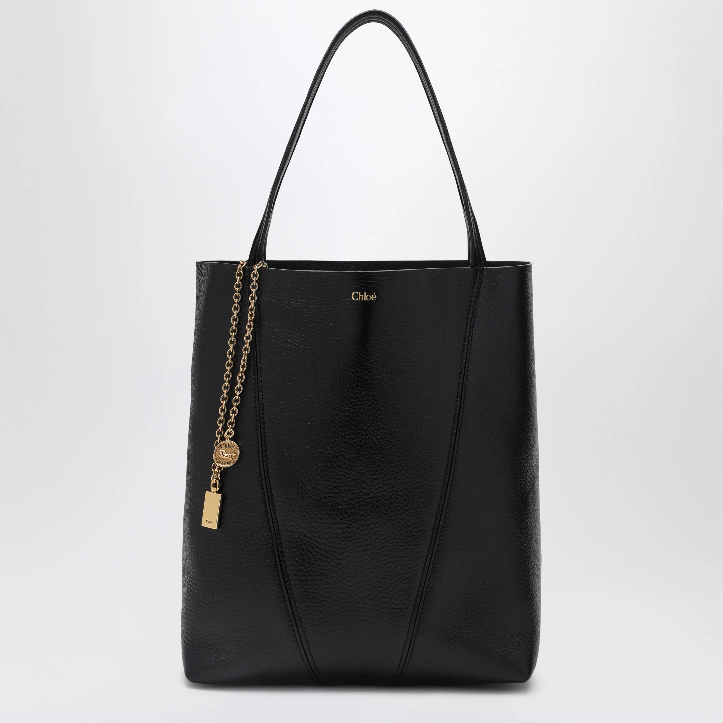 Chloé Spin black medium Tote Bag
