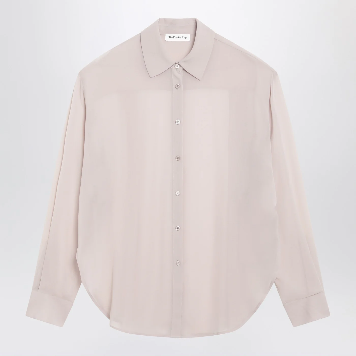 The Frankie Shop Semi-sheer pink shirt