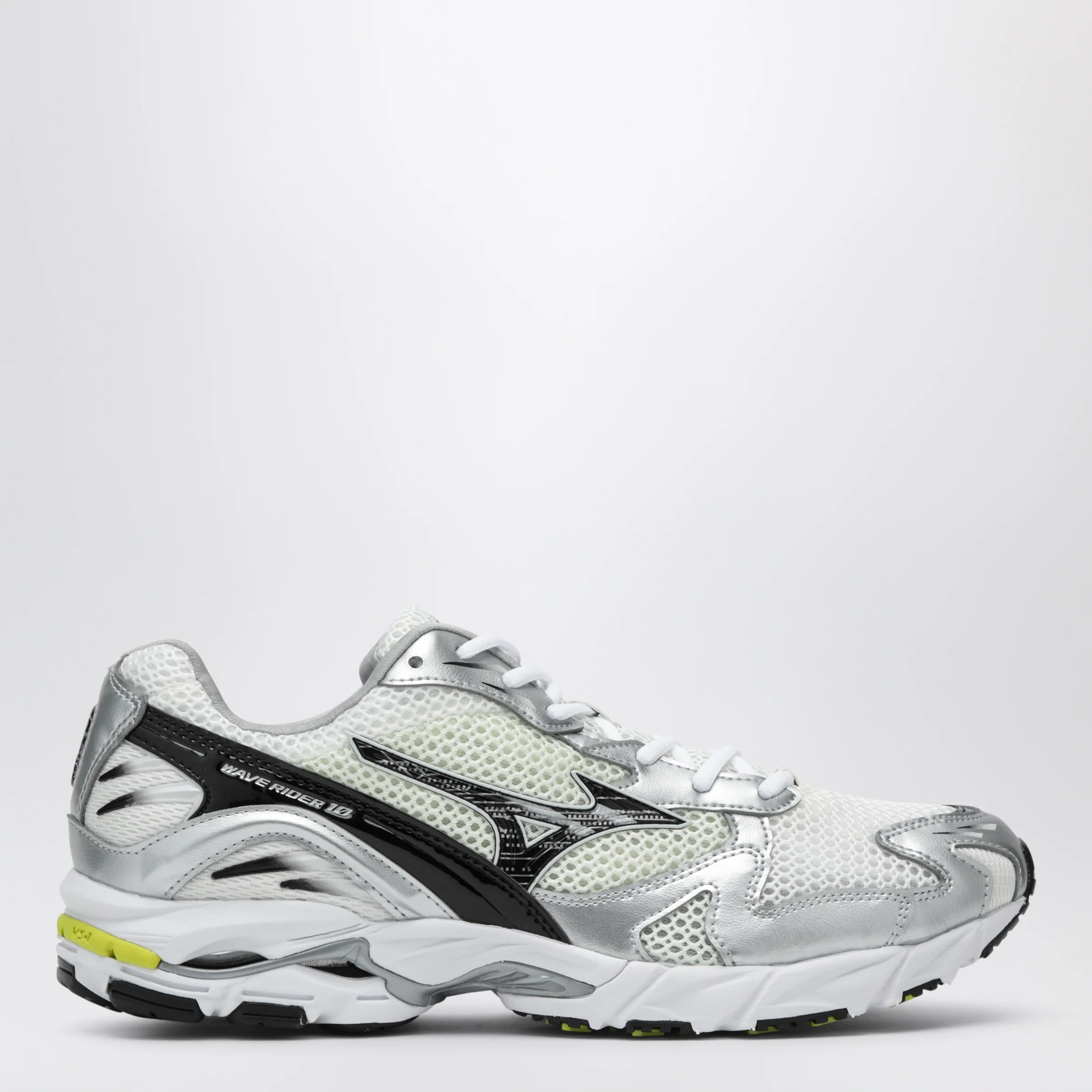 Mizuno Sneaker SLWave Rider 10 Snow White/Black/Sylvan green