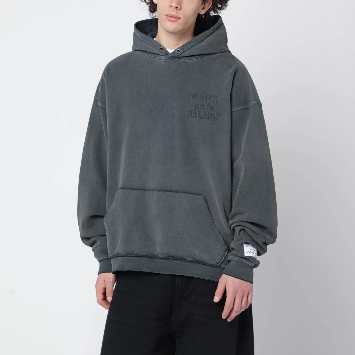 Gallery Dept. Graphite-grey sweatshirt with embossed logo