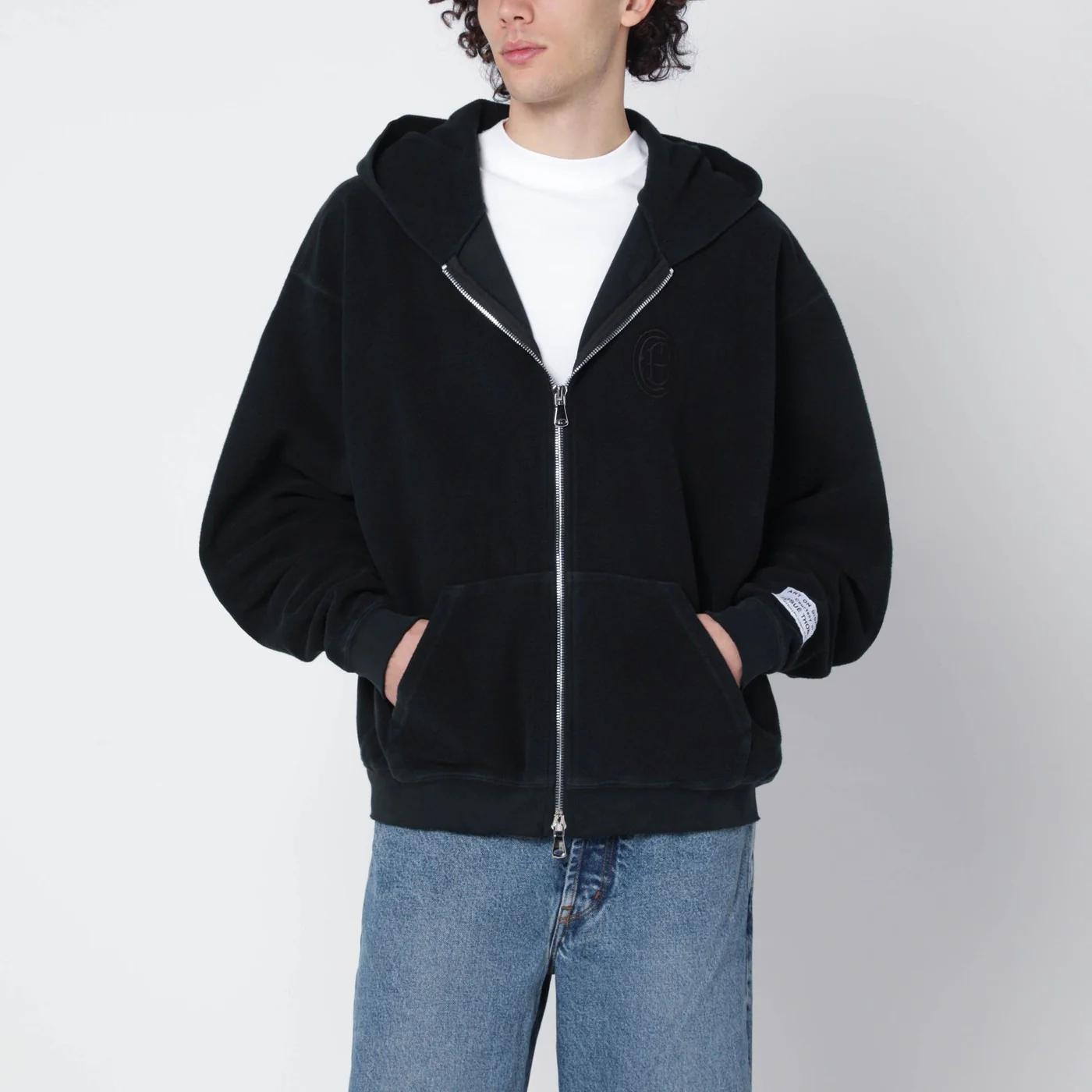 Gallery Dept. Black cotton hoodie