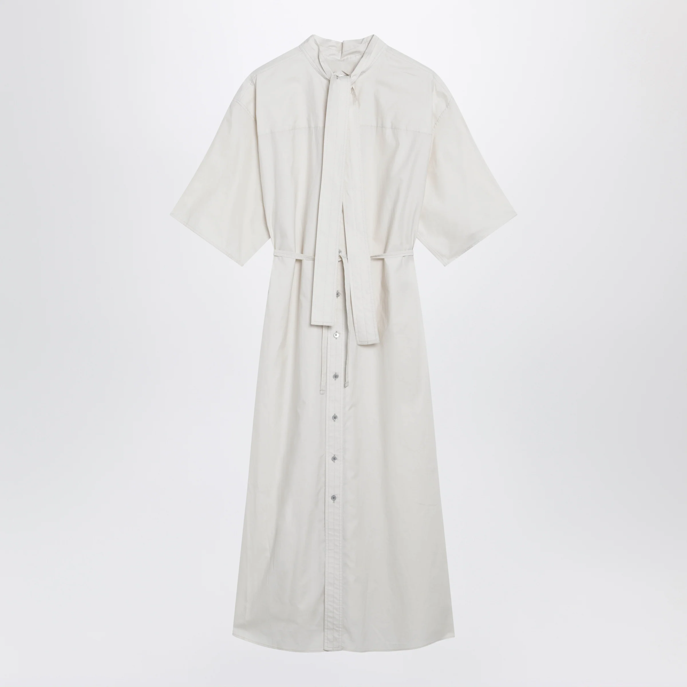 LEMAIRE Reversible cream-colored silk-blend dress