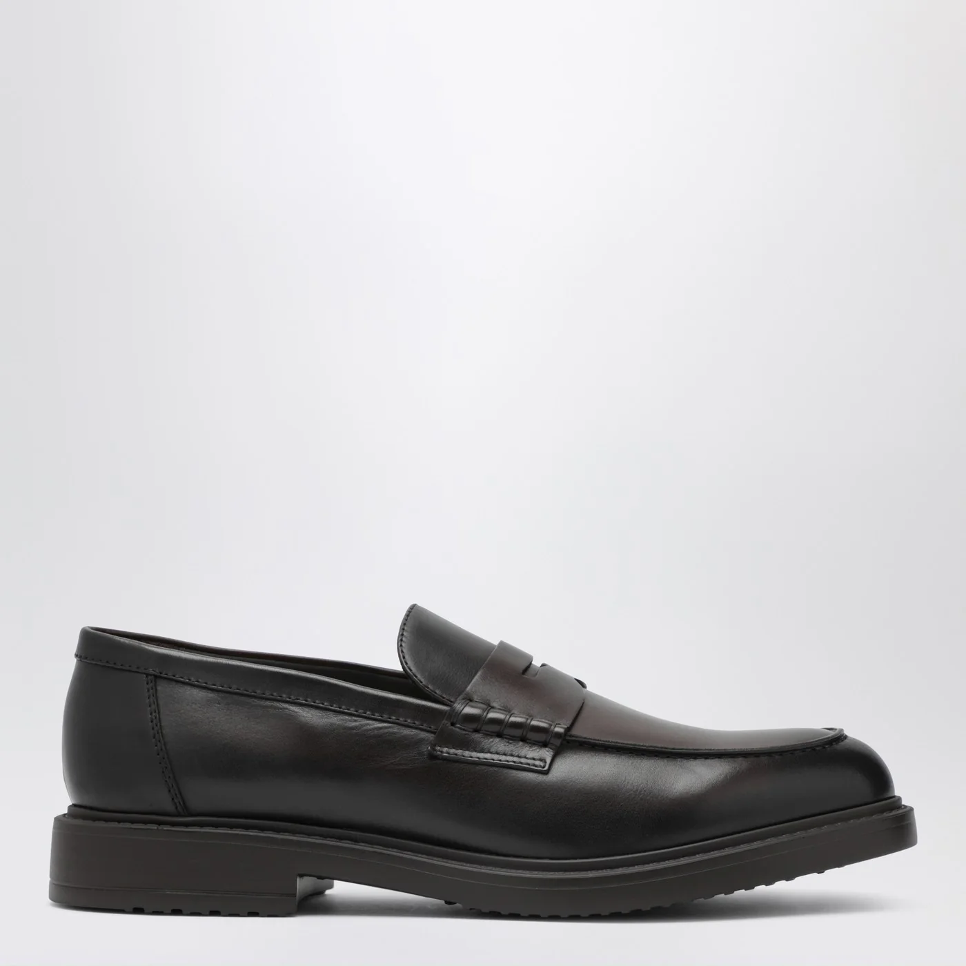 Doucal's Dark brown penny loafer