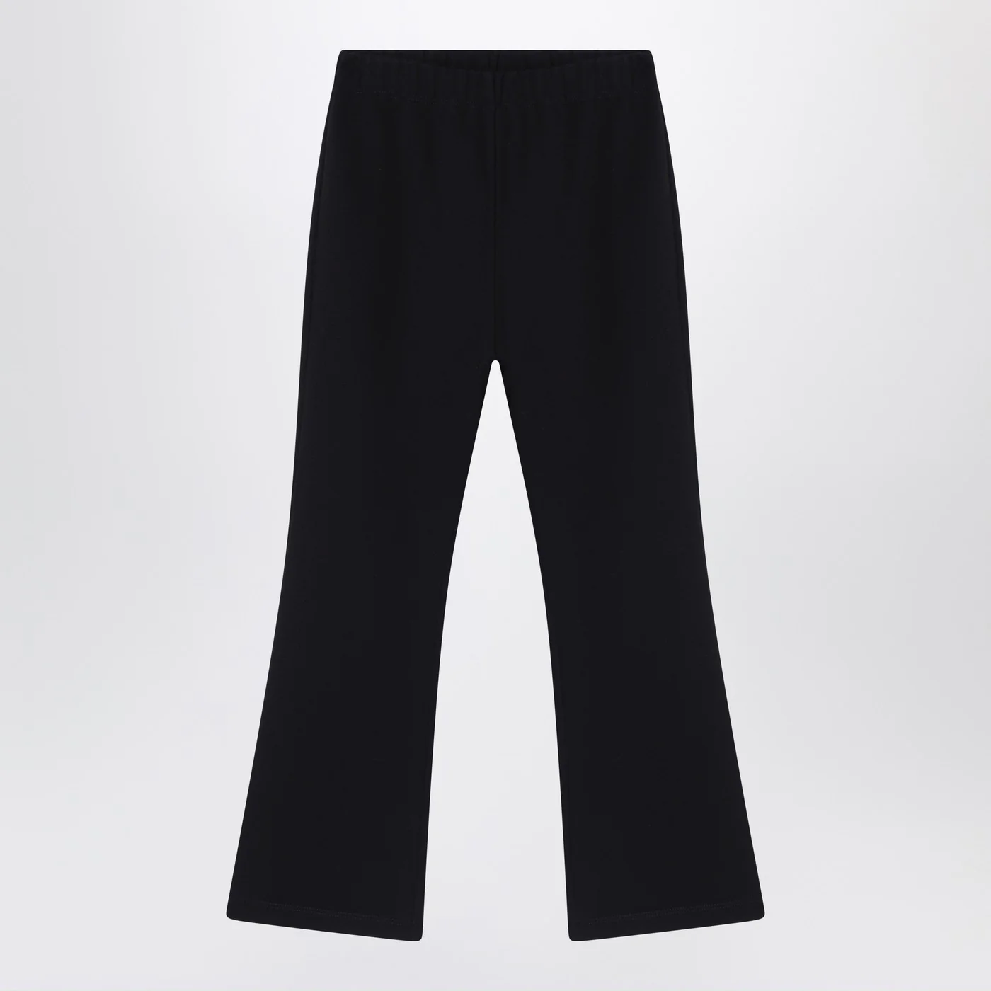Douuod Black trousers with logo patch