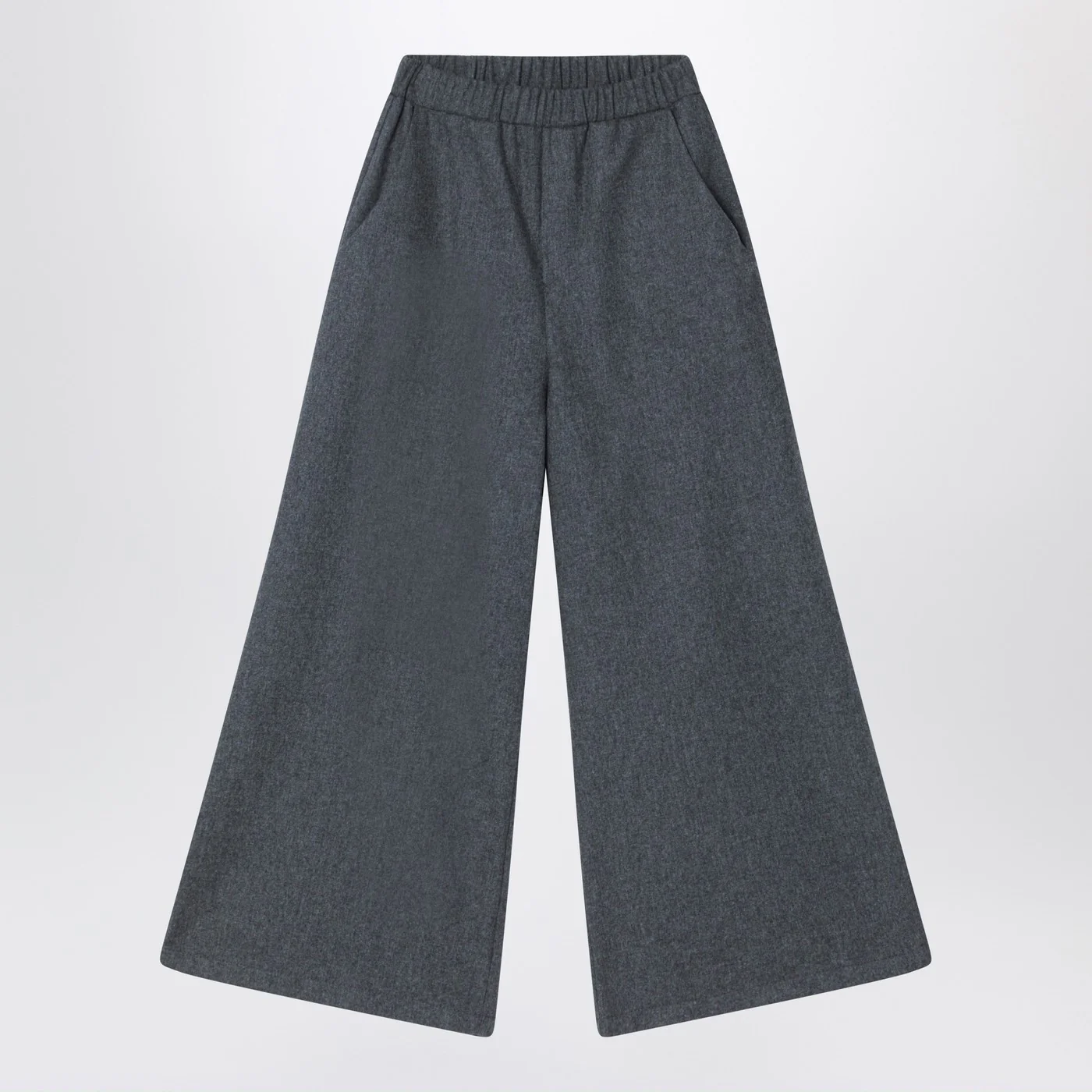 Douuod Gray wool-blend trousers