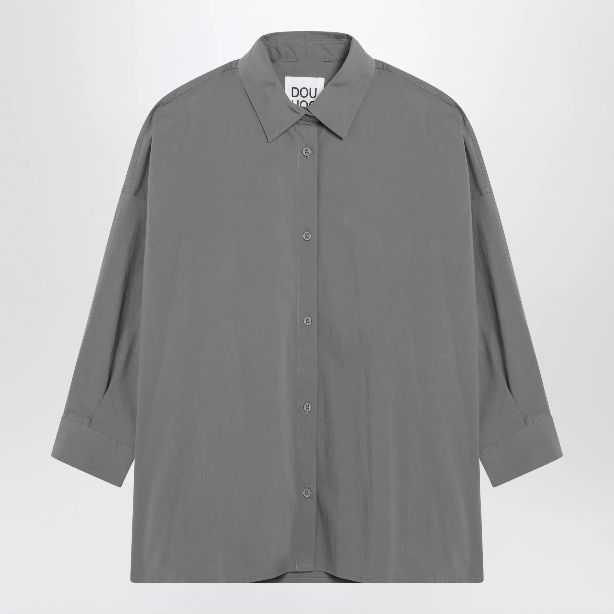Douuod Grey cotton-blend shirt