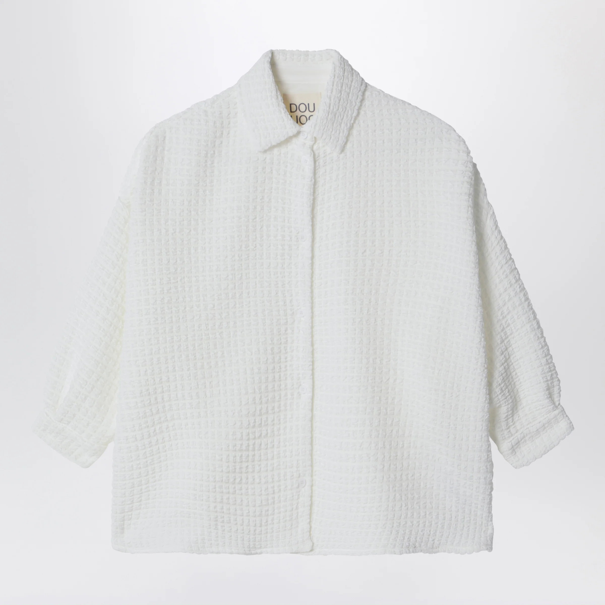 Douuod Aneto white shirt in textured fabric