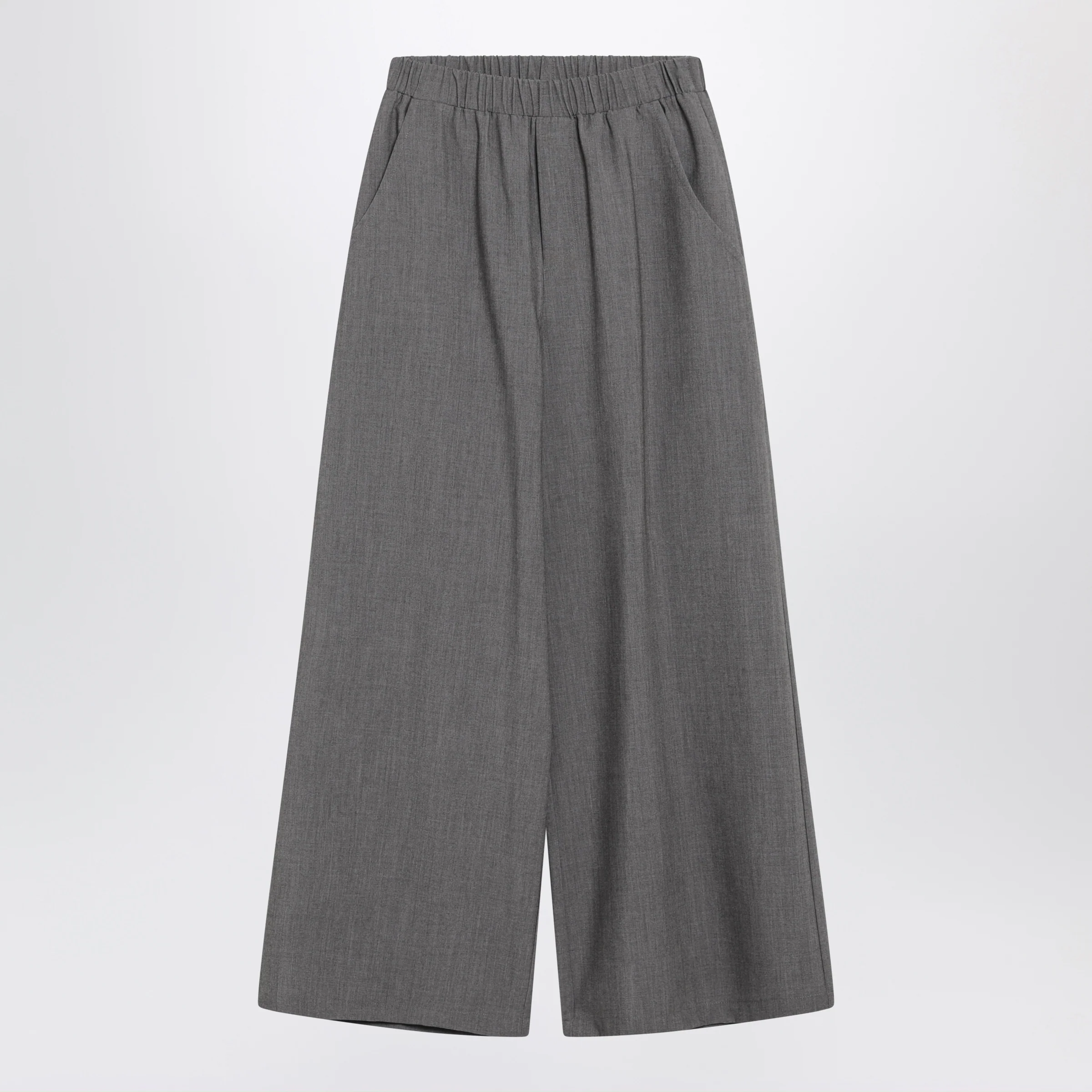 Douuod Oversized grey Chrysanthemum trousers