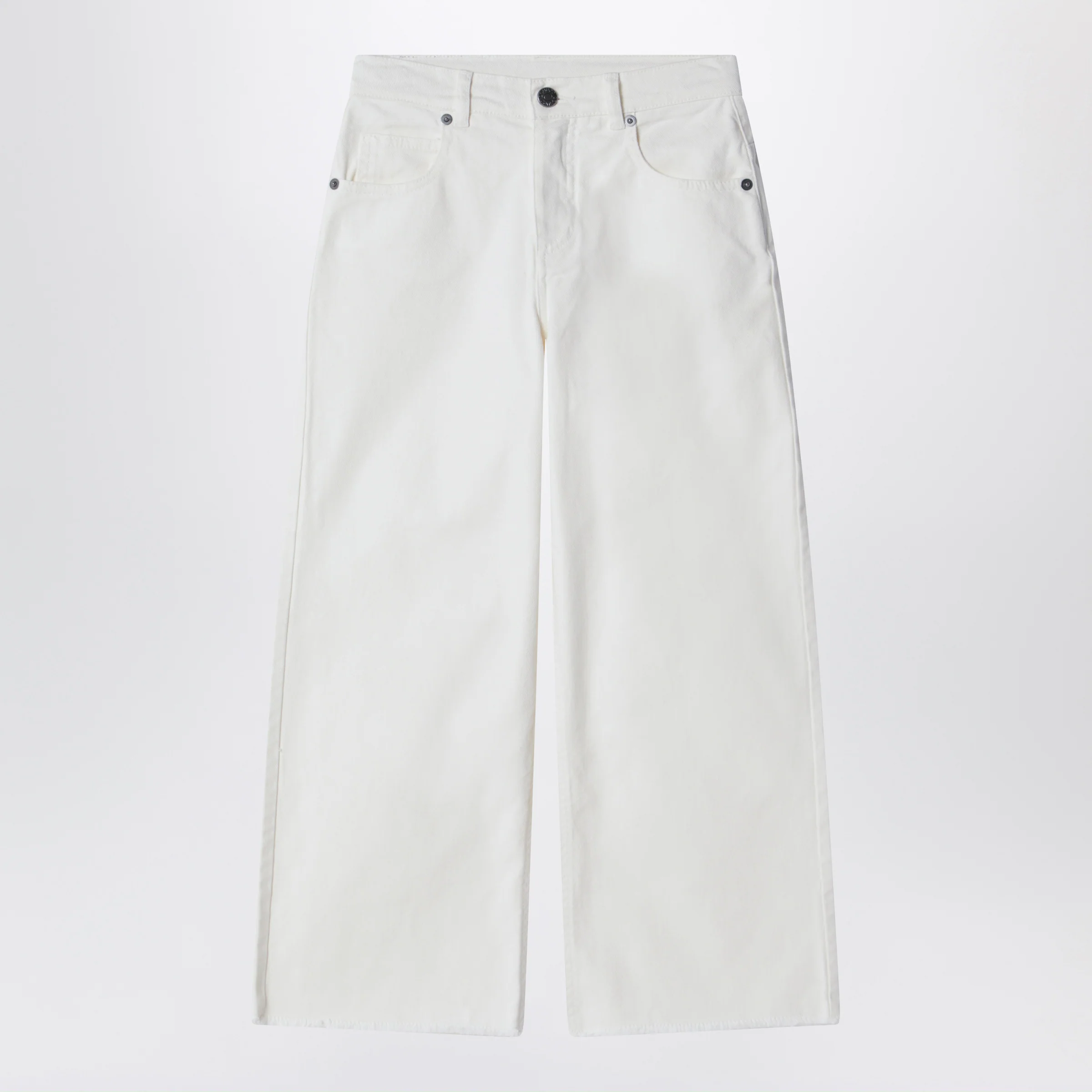 Douuod Ivory white denim trousers