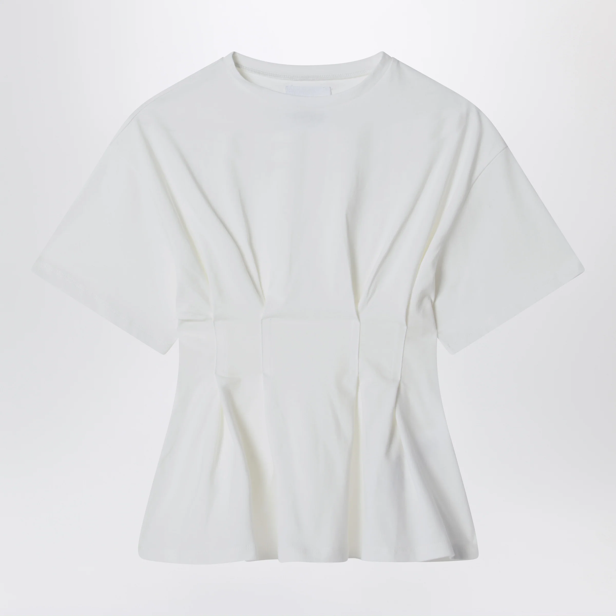 Douuod Calendula ivory cotton T-shirt