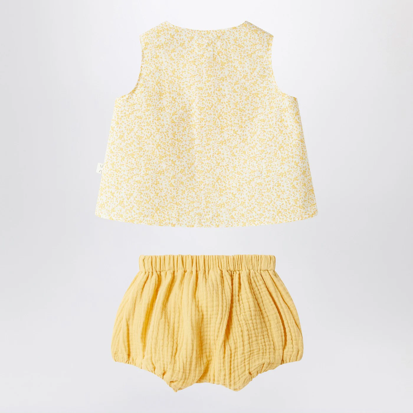 Teddy & Minou Yellow outfit with floral print