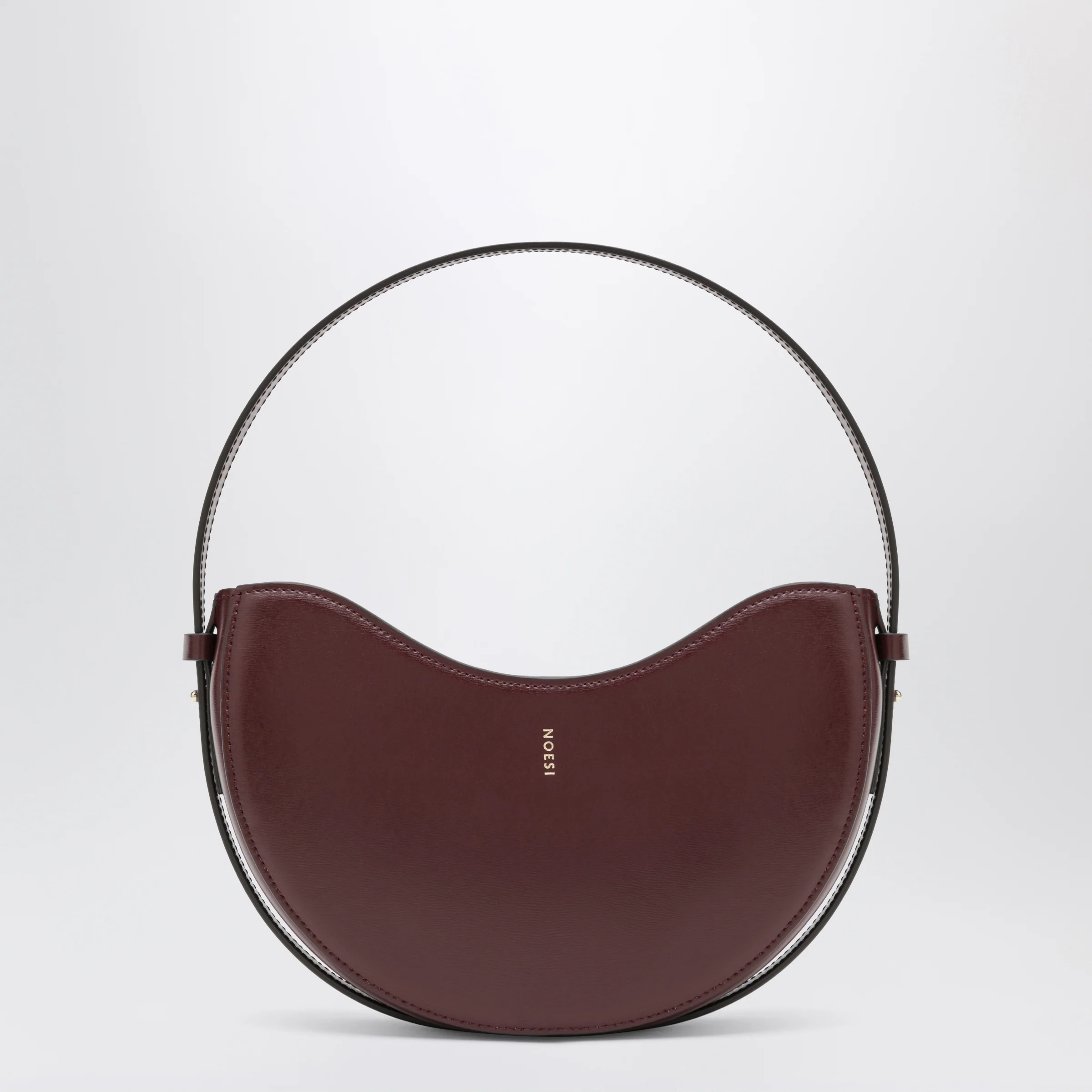 NOESI Ellie plum-colored bag in smooth leather