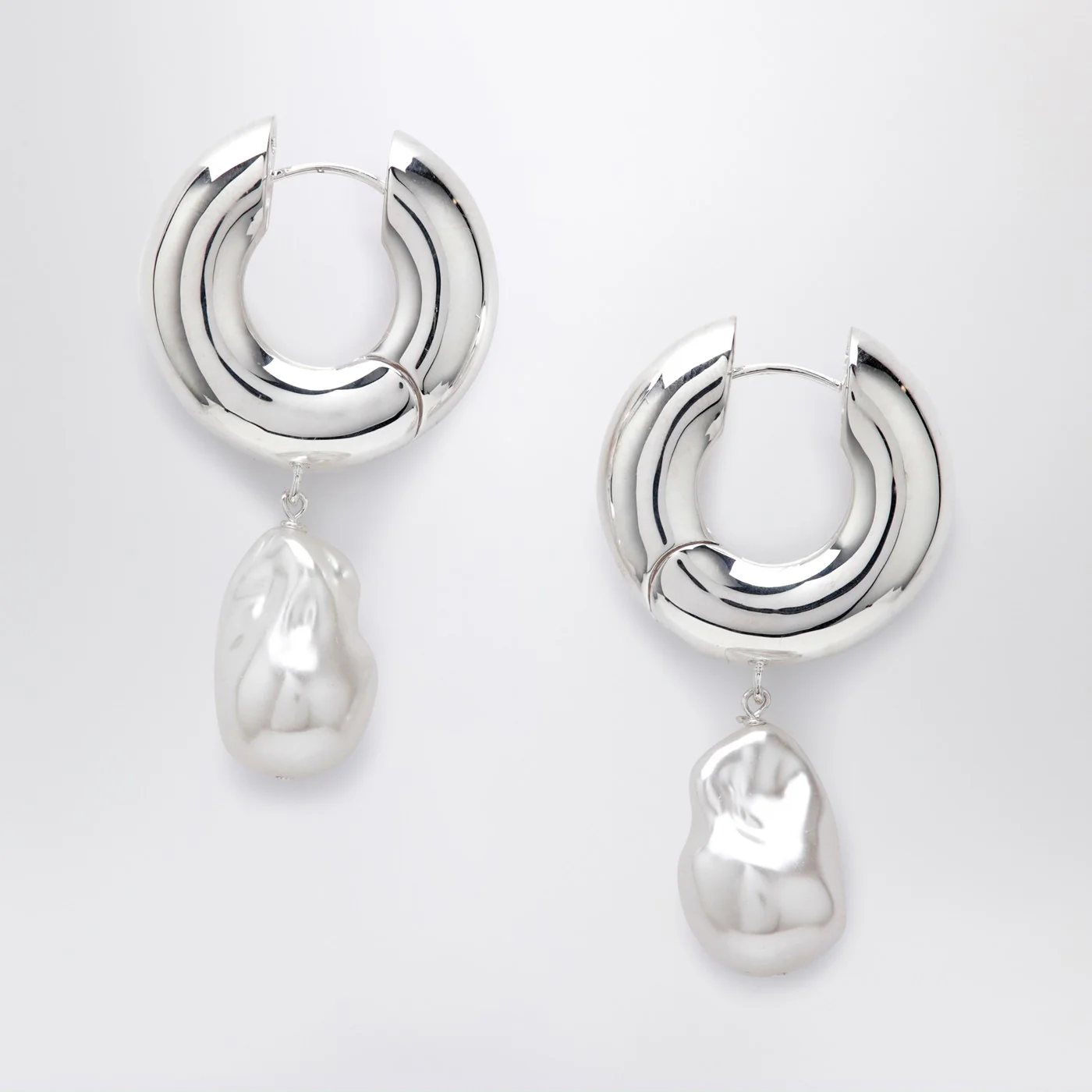 éliou Pearl silver earrings