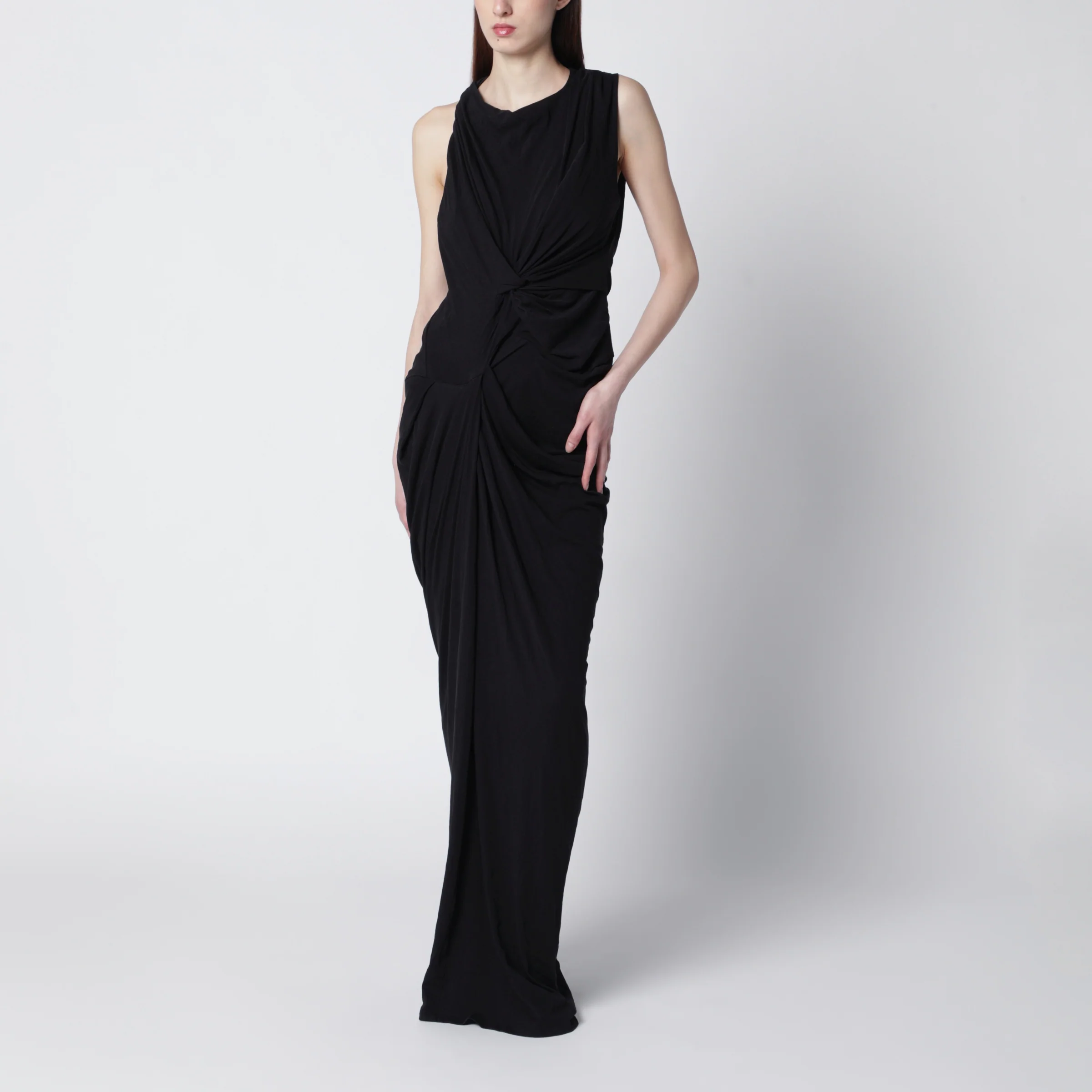 Entire Studios Oaklyn long dress in soot color