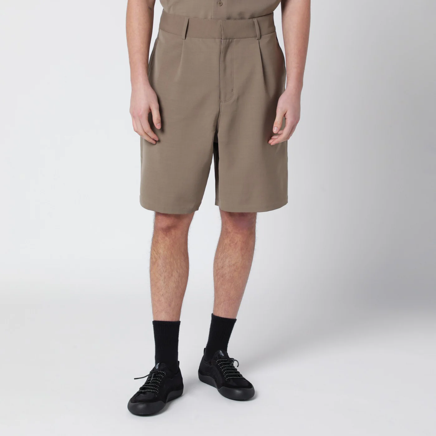 Entire Studios Beige tailored shorts