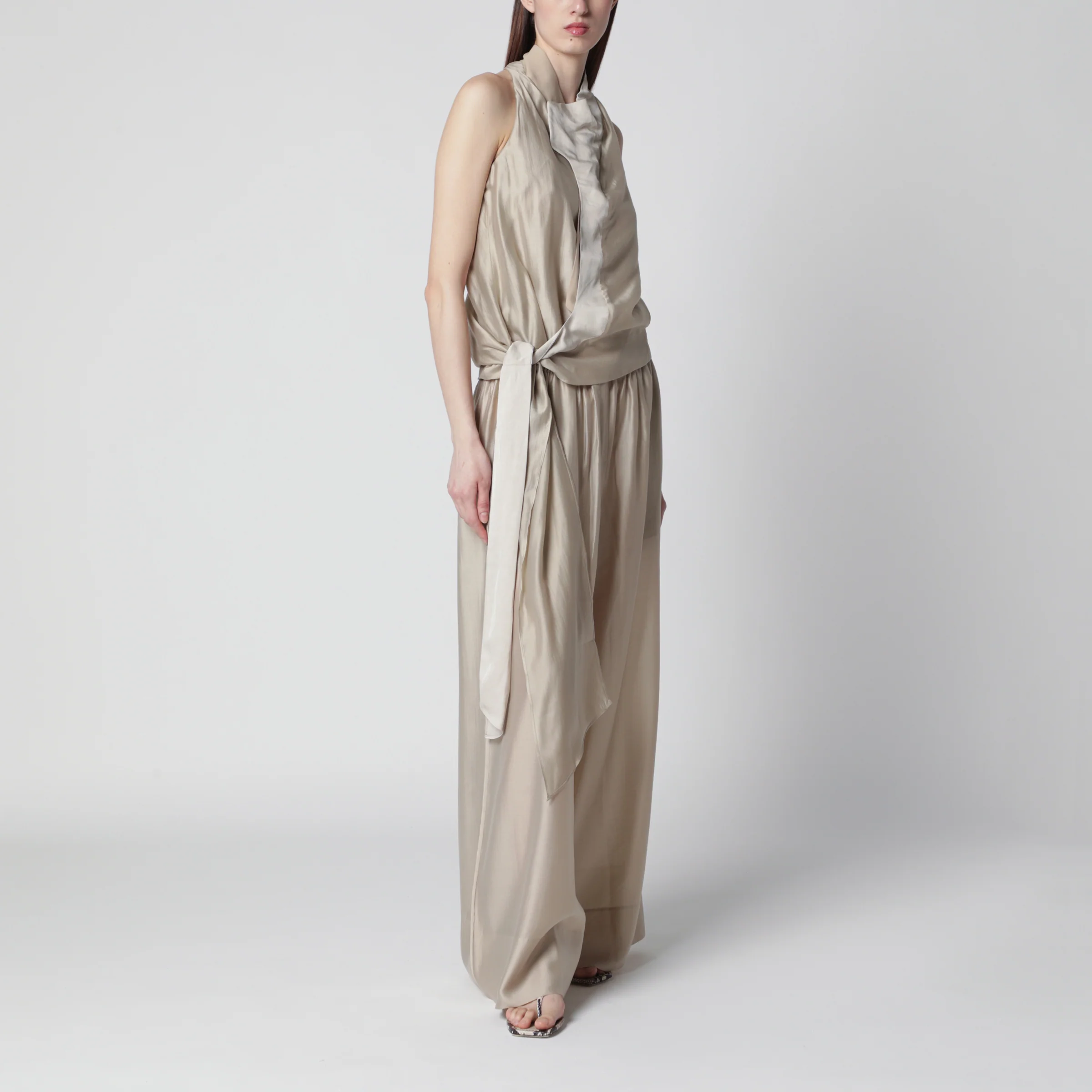 Entire Studios Flowing champagne-colored top