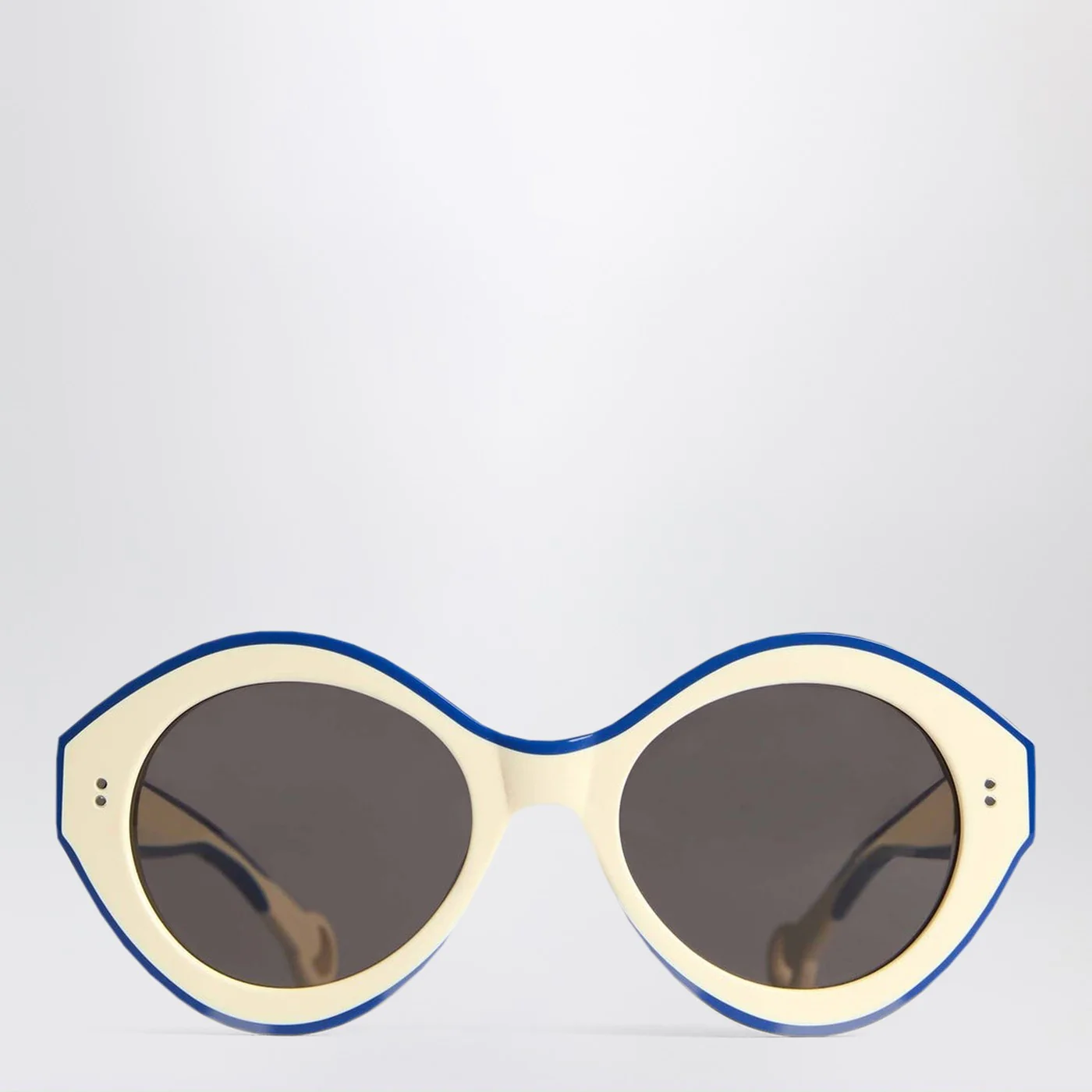 JW Anderson JWA07 Bumper sunglasses in white/blue