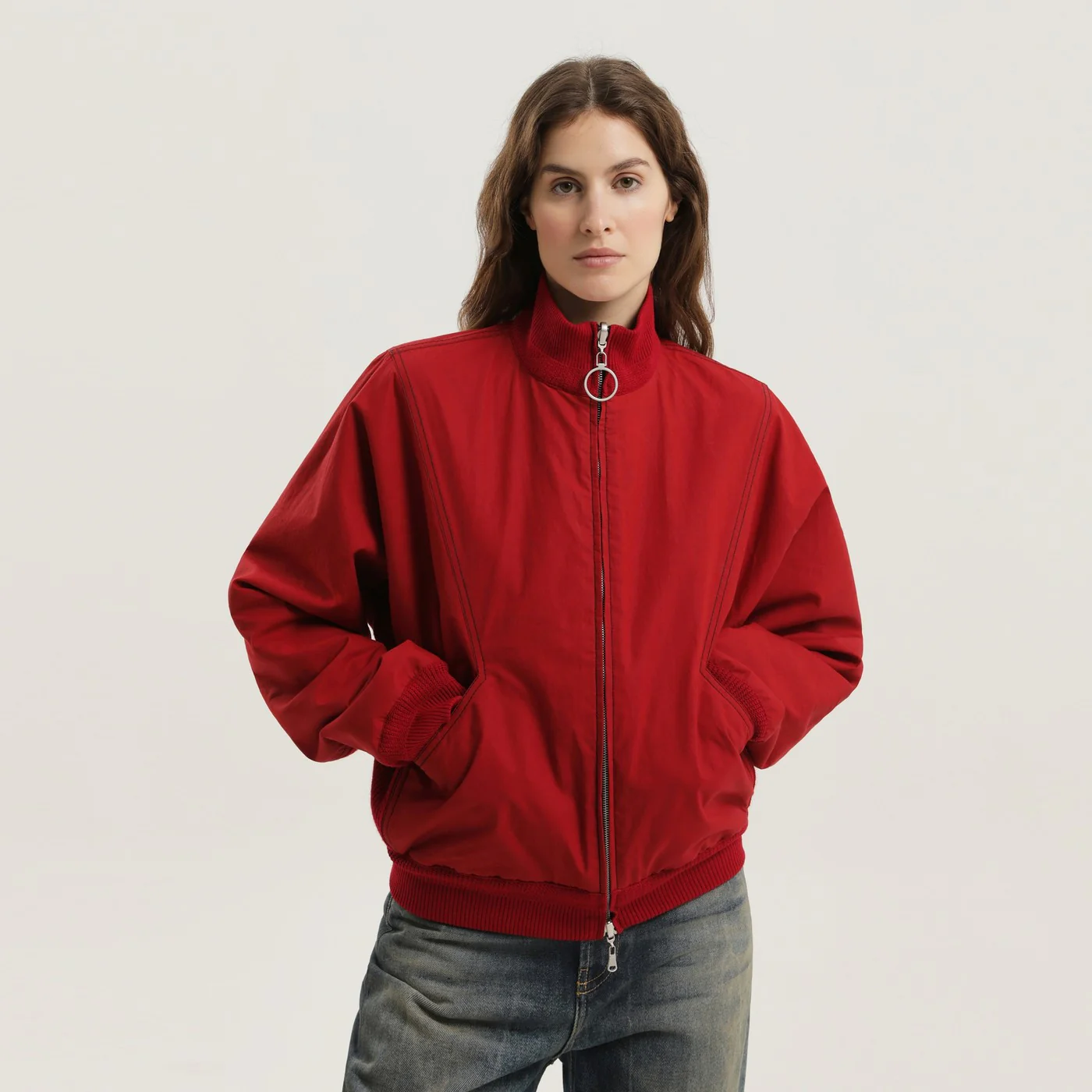 1989 STUDIO Red and black reversible jacket