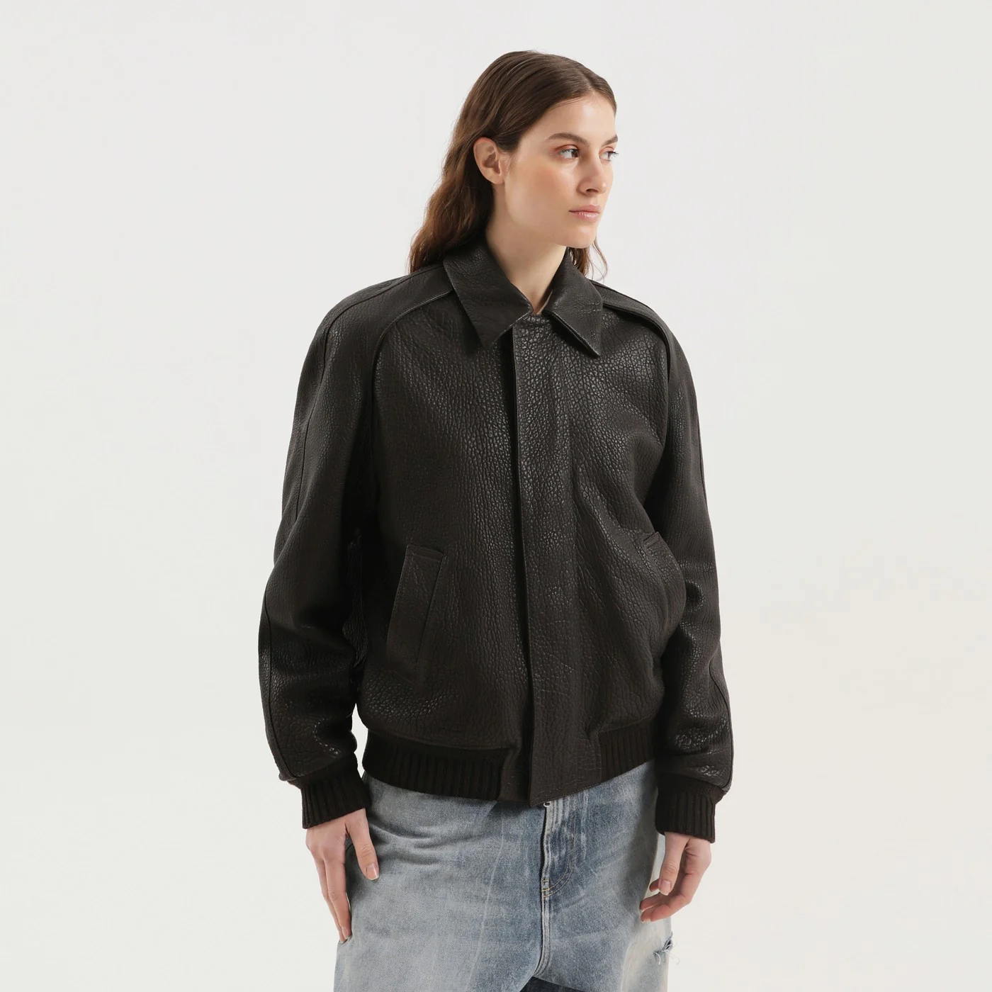 1989 STUDIO Brown leather jacket