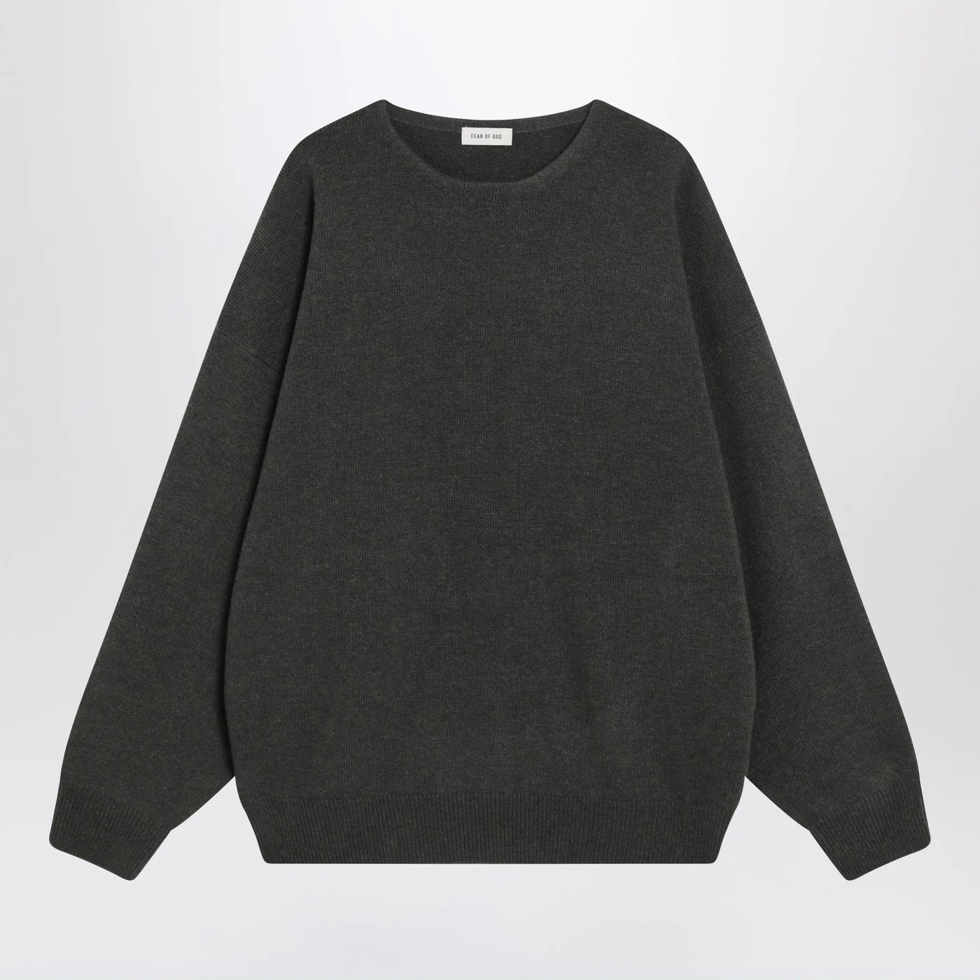 Fear of God Faded black crewneck sweater in wool
