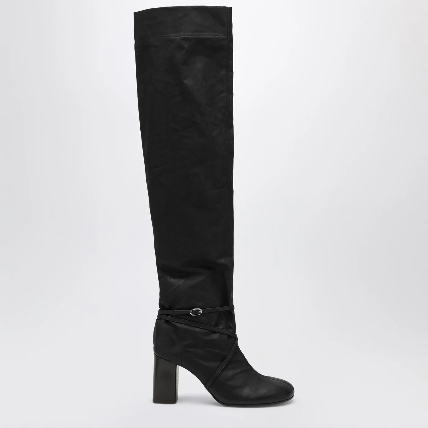 LEMAIRE High Anatomic Boots in Onyx