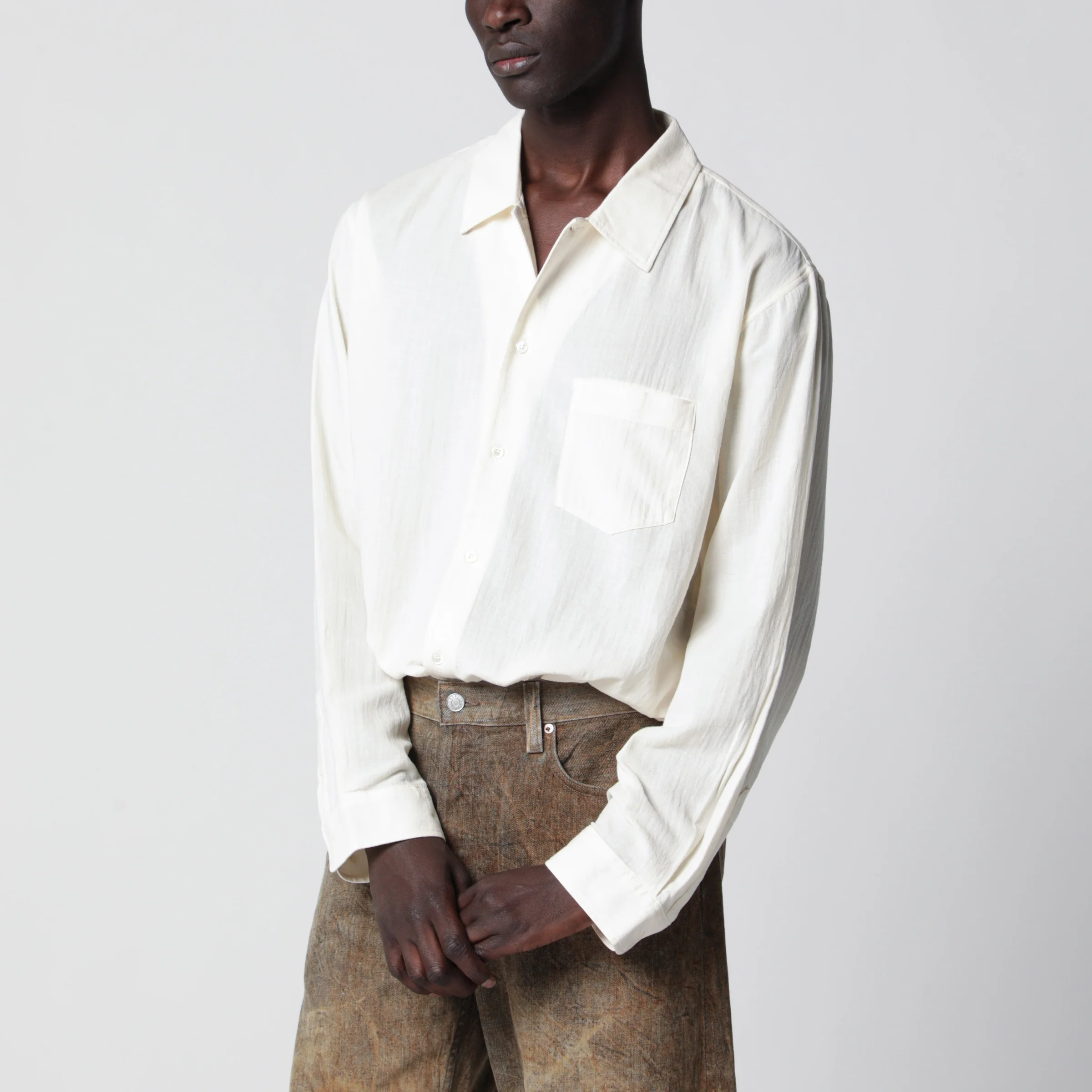 Séfr Leo shirt in cotton voile