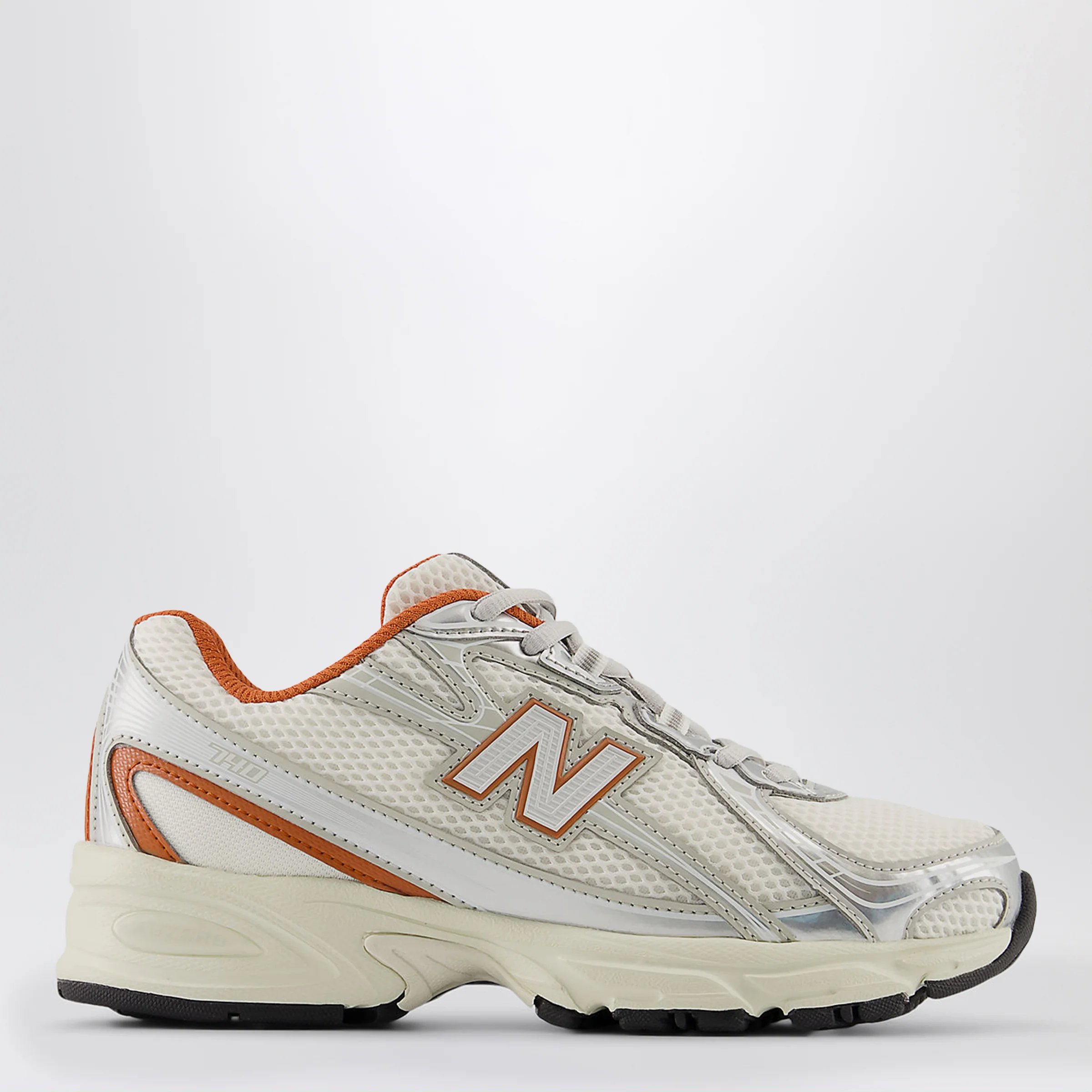 New Balance Sneaker 740 Lace Silver Metallic/Cinnamon