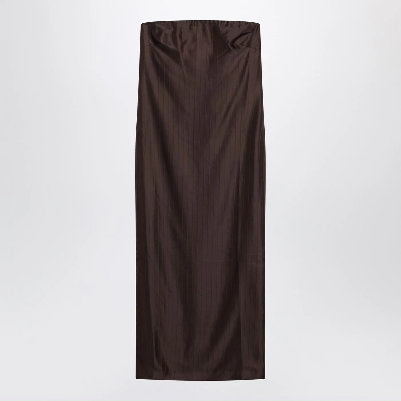 LouLou De Saison Brown Giulia bustier dress
