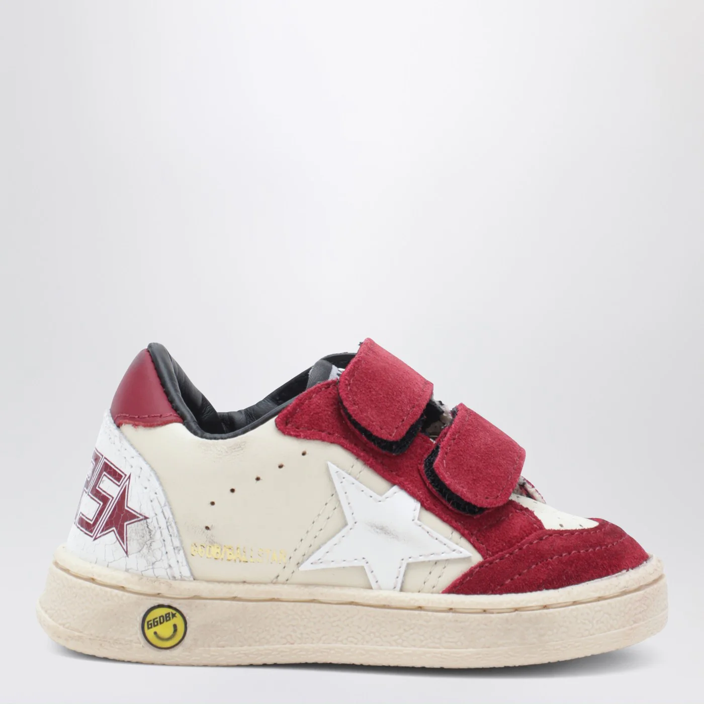 Golden Goose Ball Star sneakers in white/red
