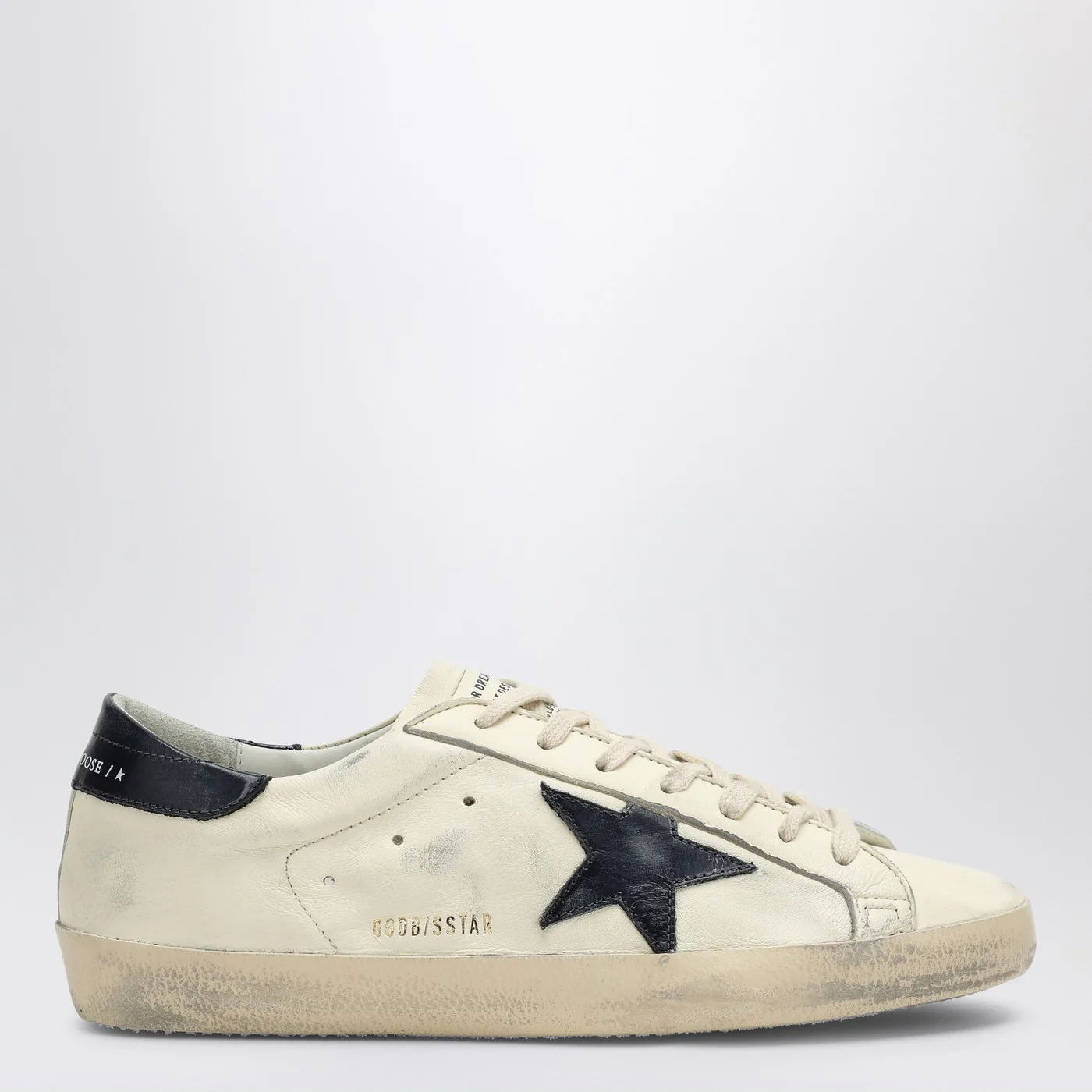 Golden Goose Super-star beige/blue low Sneaker