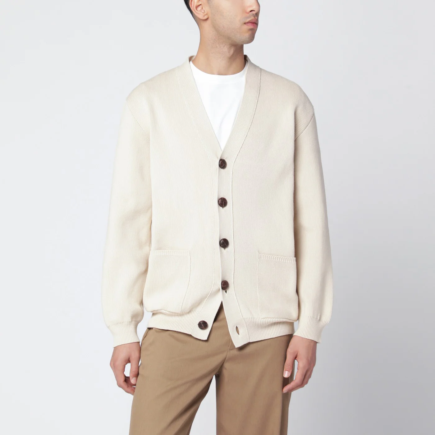 Golden Goose Beige cotton-blend cardigan