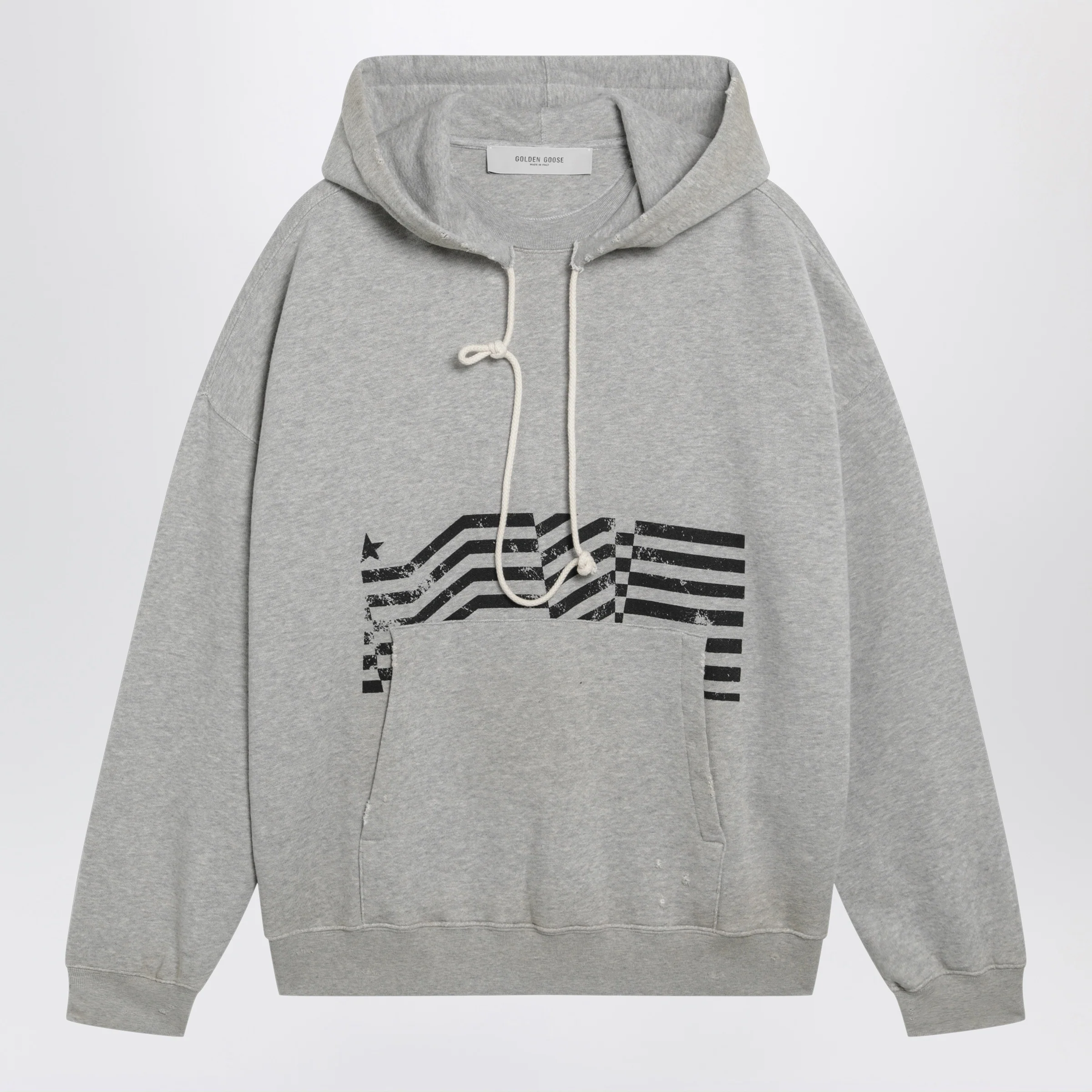 Golden Goose Journey sweatshirt with vintage-effect print in grey