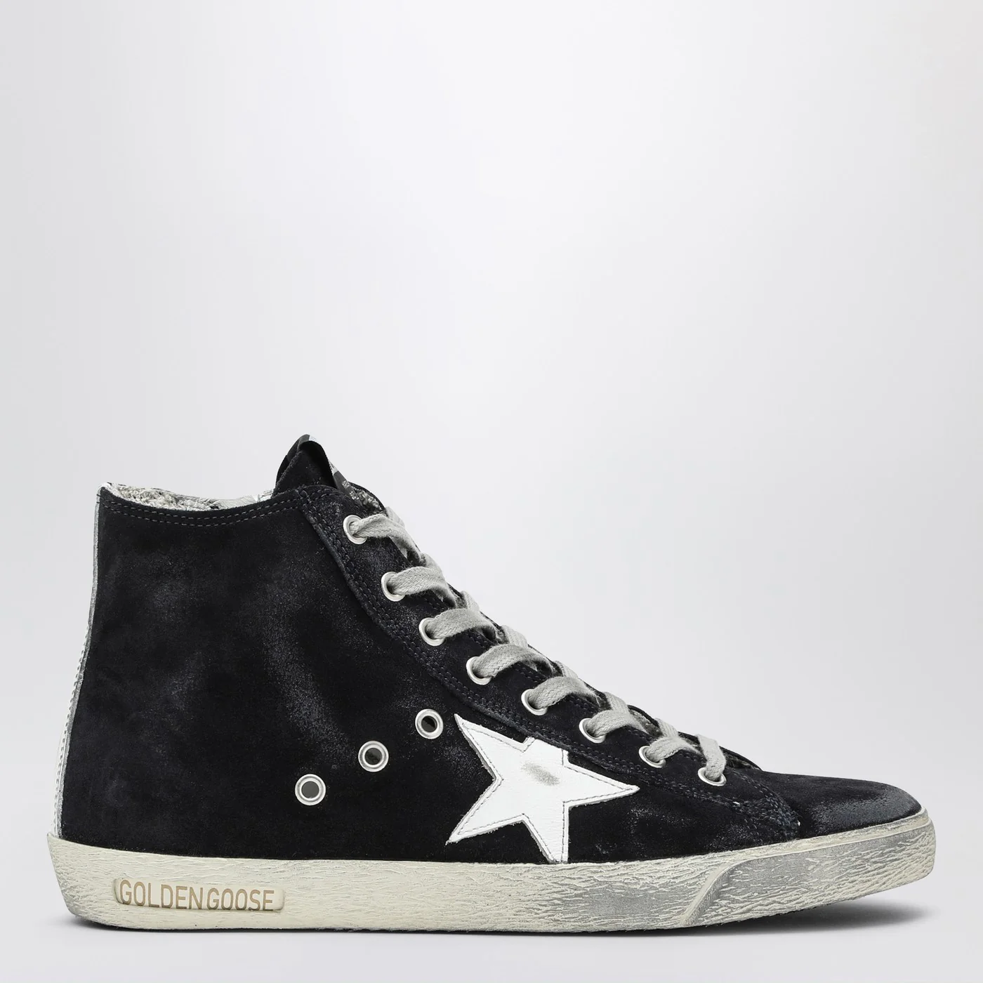 Golden Goose Francy Sneakers in midnight blue and white