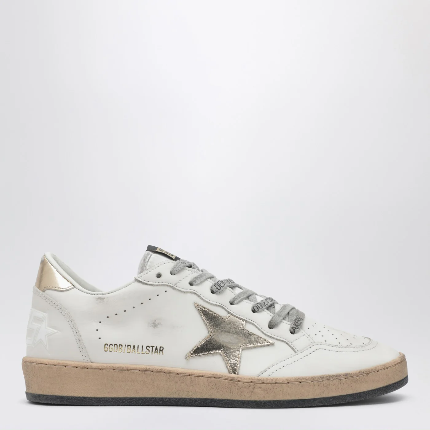 Golden Goose Sneaker Ball Star white latte/gold