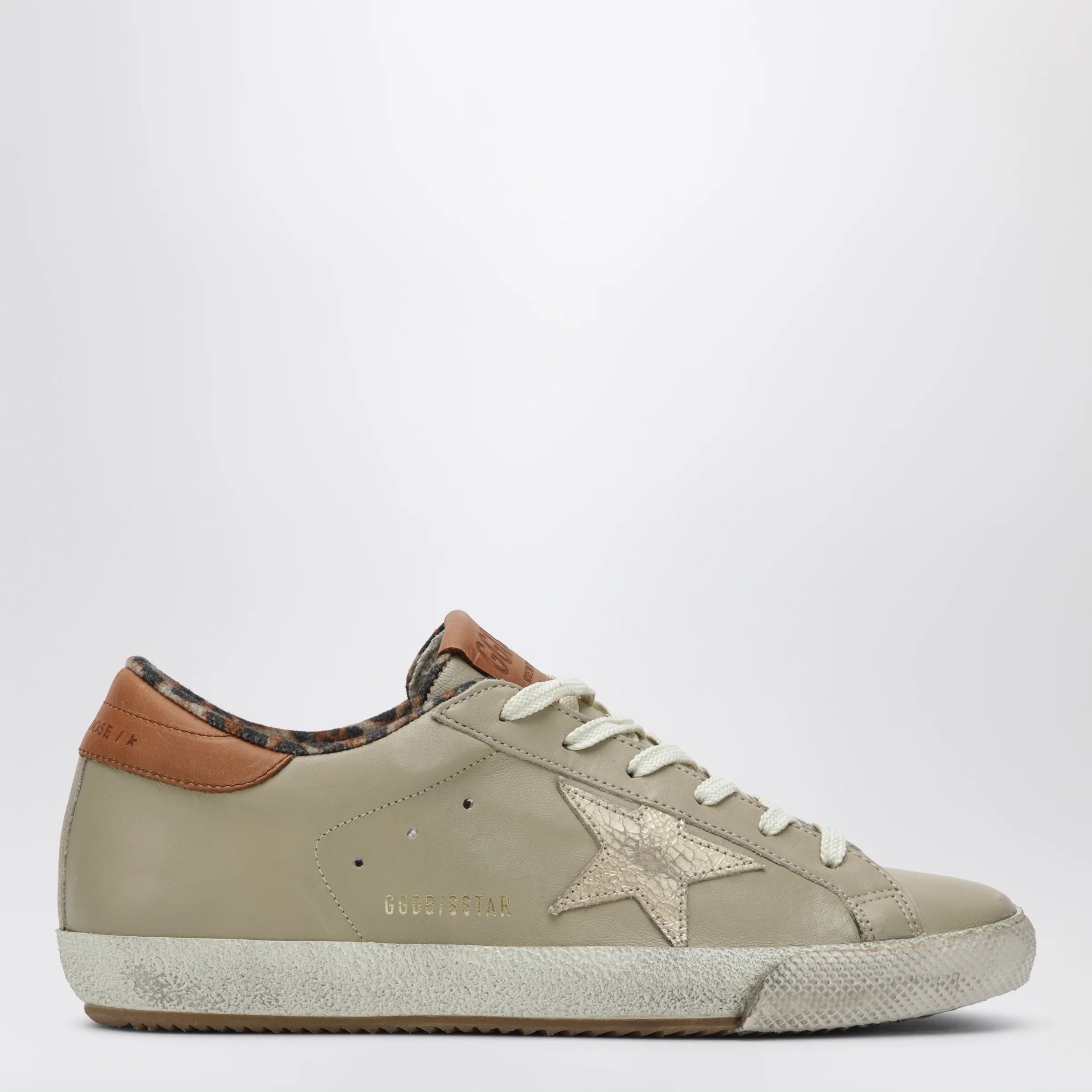 Golden Goose Beige/platinum/brown Super-Star trainers